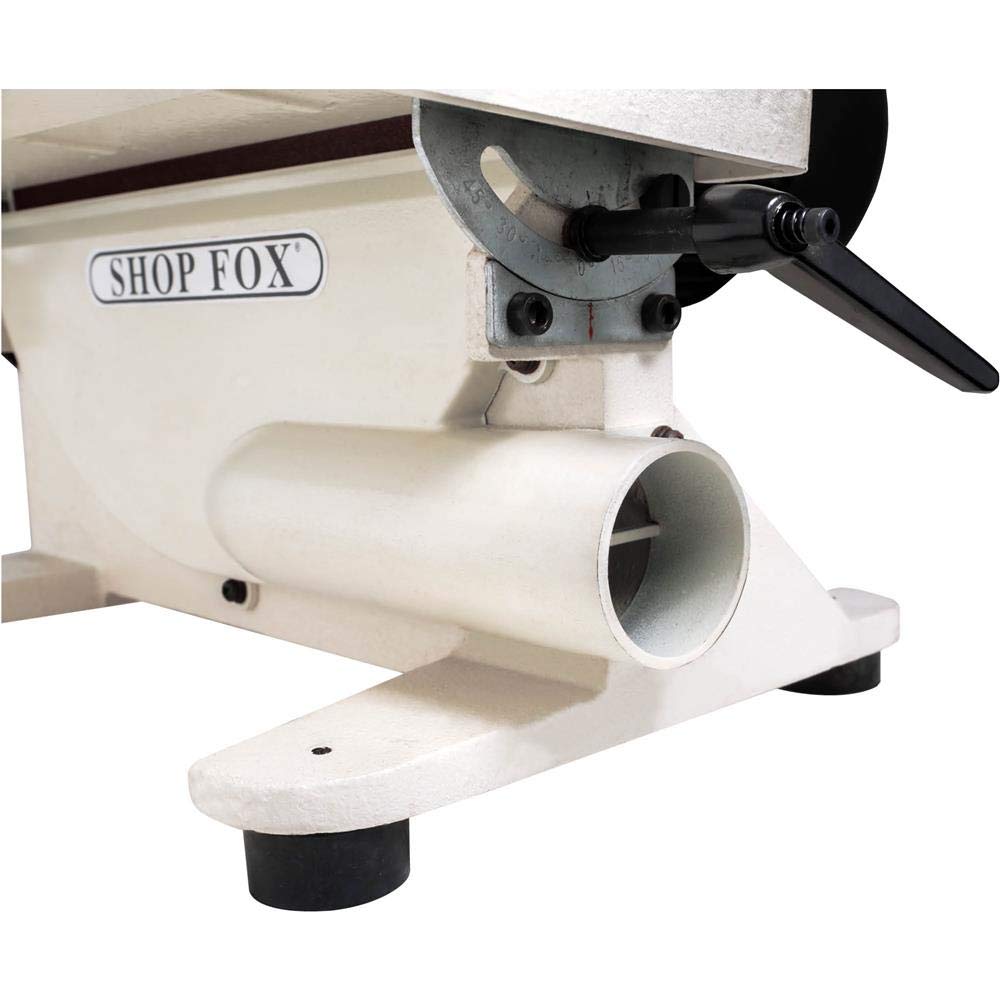 Shop Fox W1828 12-Inch Disc Sander | Heavy-Duty Bench Sander for Woodworking, Metalworking & DIY Projects | Perfect for Sanding, Shaping & Finishing Wood, Metal & Plastic