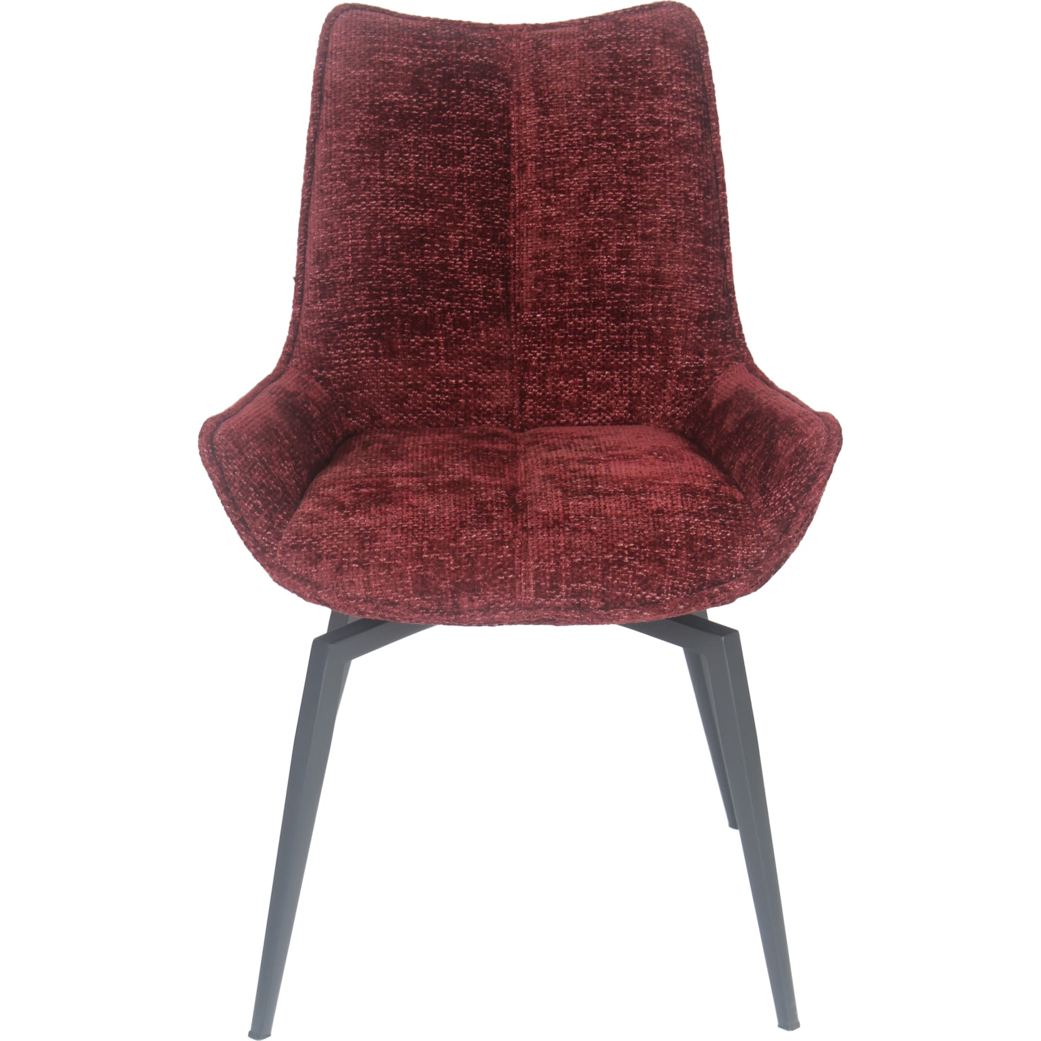 180 Degree Swivel Upholstered Dining Chair with Cherry Finish - Modern Office Executive Chair for Home & Conference Room - Perfect for Dining Rooms, Home Offices & Corporate Settings