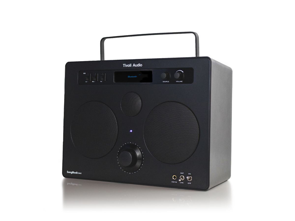 Tivoli Audio SongBook MAX Portable Bluetooth Speaker - High-Quality Wireless Sound for Home, Office & Outdoor Use | Perfect for Travel, Parties & Relaxation