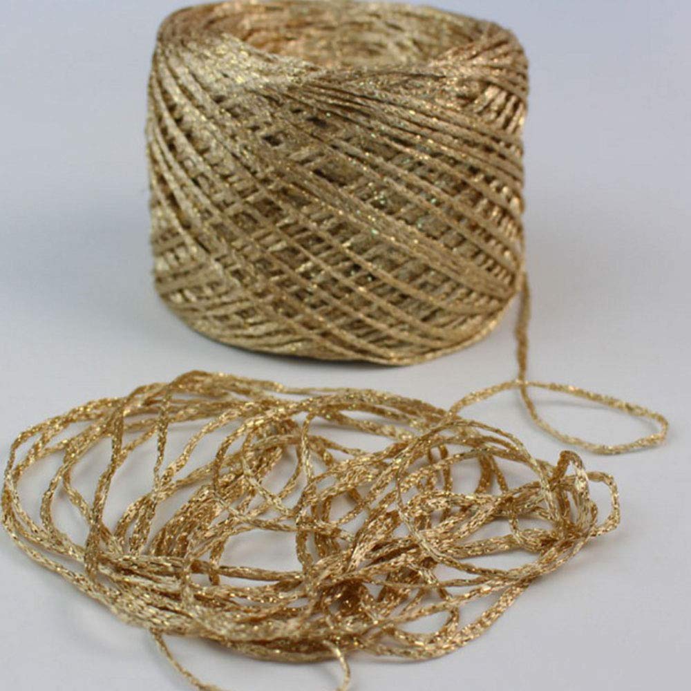 100g DIY Black Lurex Yarn - Shiny Glitter Metallic Crochet Thread for Sweaters, Bags, Toys & Accessories | Perfect for Knitting, Crocheting & Craft Projects