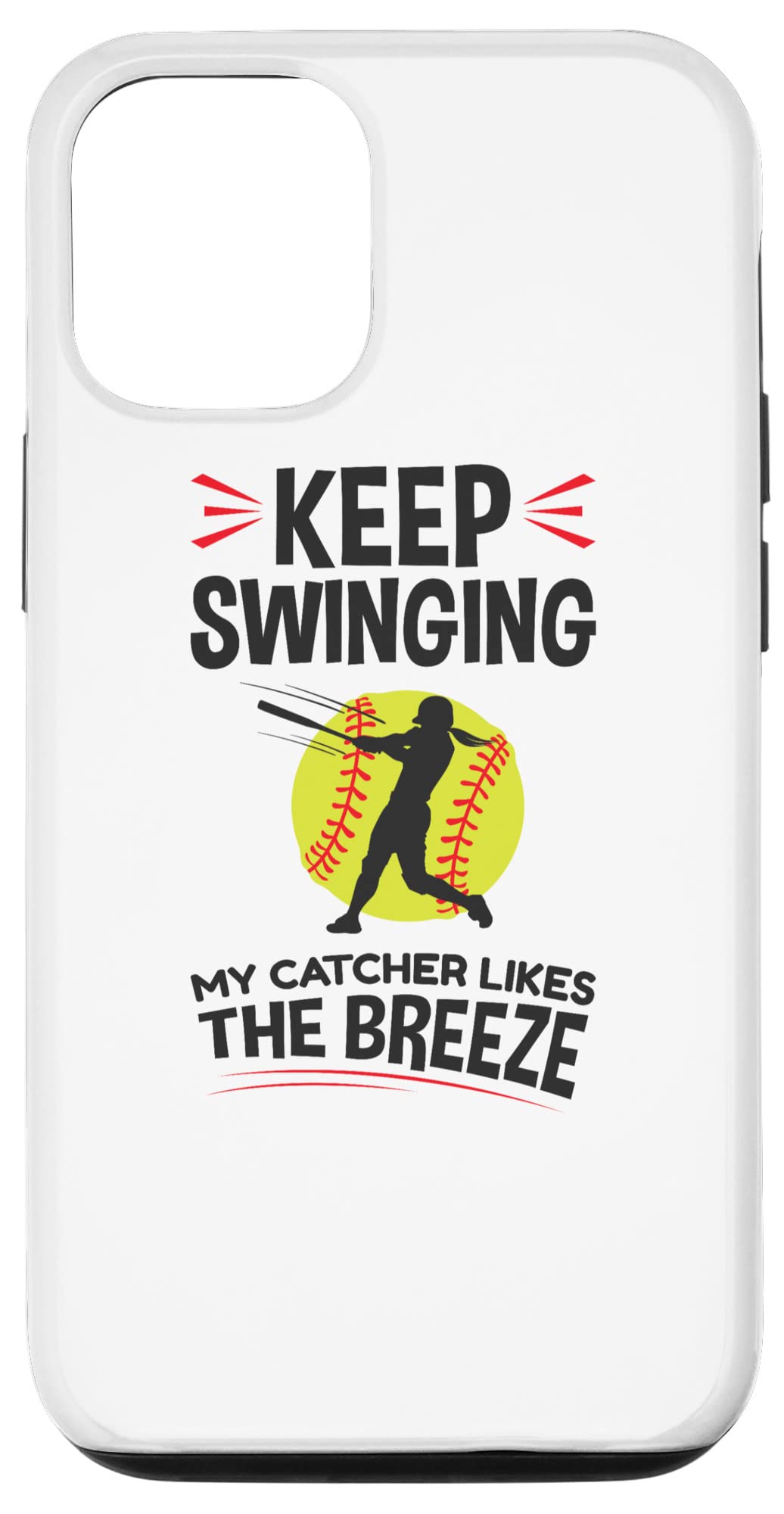 iPhone 12/12 Pro Softball Catcher Case - Durable & Stylish Phone Cover for Baseball Fans | Perfect for Games, Practice & Everyday Protection