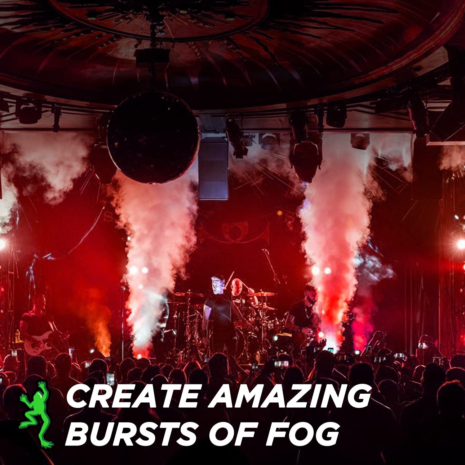 Froggys Fog QuikBlast CO2 Fog Machine Fluid - 2.5 Gallon for Stage Effects, Concerts & Theater - Professional Fog Solution for DJs, Halloween & Special Effects