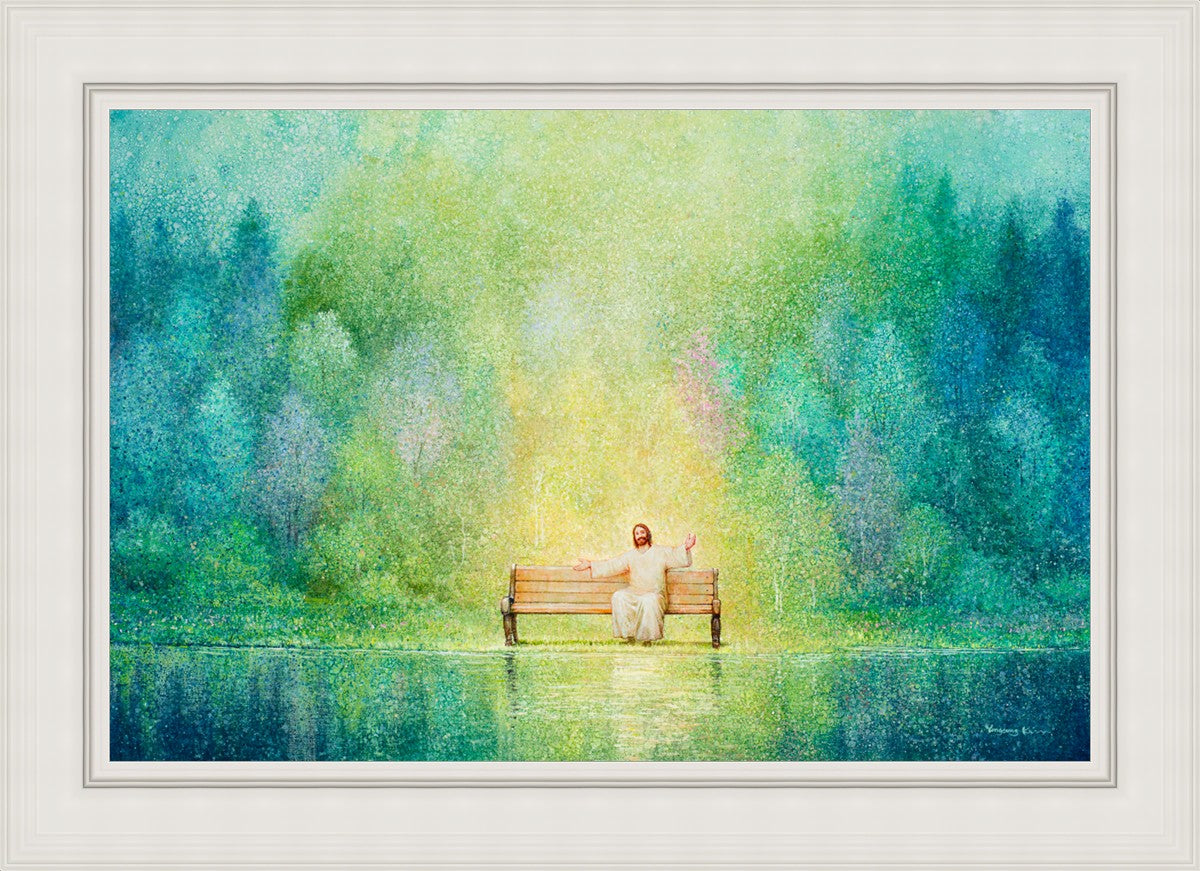 Come Unto Me and I Will Give You Rest - Inspirational Christian Wall Art for Home Decor & Church - Perfect for Bedroom, Living Room & Office