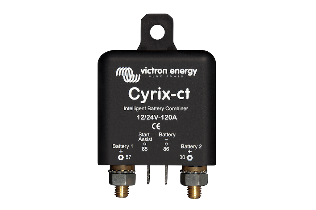 Cyrix ct 12V/24V 120A Intelligent Battery Combiner - Perfect for Marine, RV, and Off-Grid Solar Power Systems