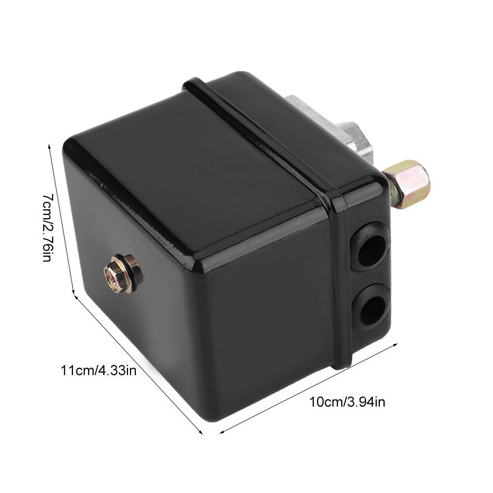 Air Compressor Pressure Control Switch - Heavy Duty Iron Construction for Stable Performance | Perfect for HVAC Systems, Pneumatic Tools & Industrial Machinery