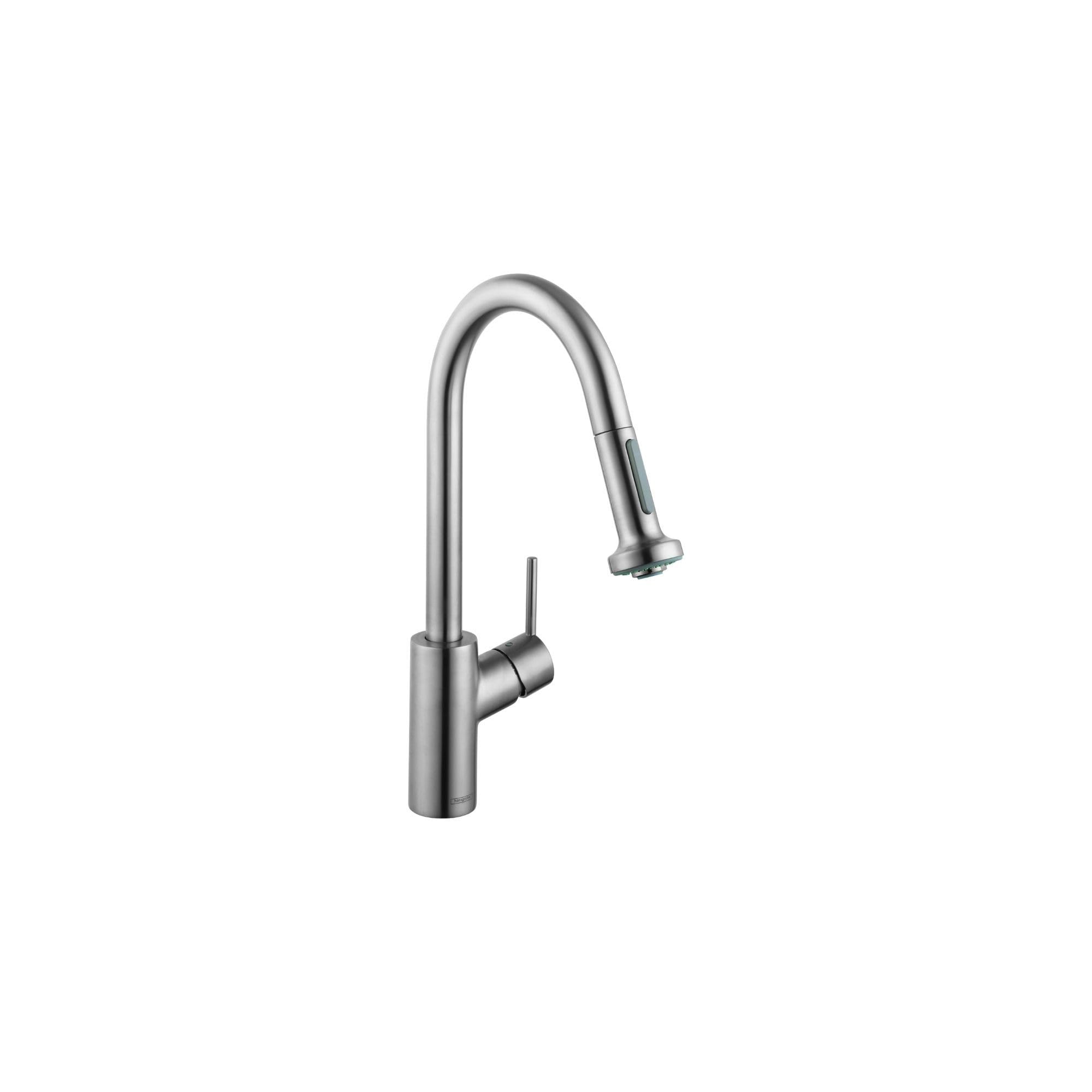 Hansgrohe Talis S² Stainless Steel High Arc Pull Down Kitchen Faucet with Magnetic Docking Spray Head - Modern Design for Sink & Cooking - Perfect for Home Kitchen Remodeling & Daily Dishwashing