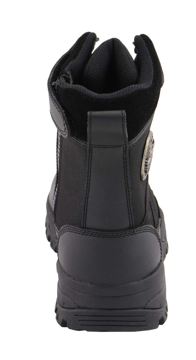 Milwaukee Performance Women's Tactical Boots with Side Zipper - Durable Work Boots for Construction, Hiking & Outdoor Activities
