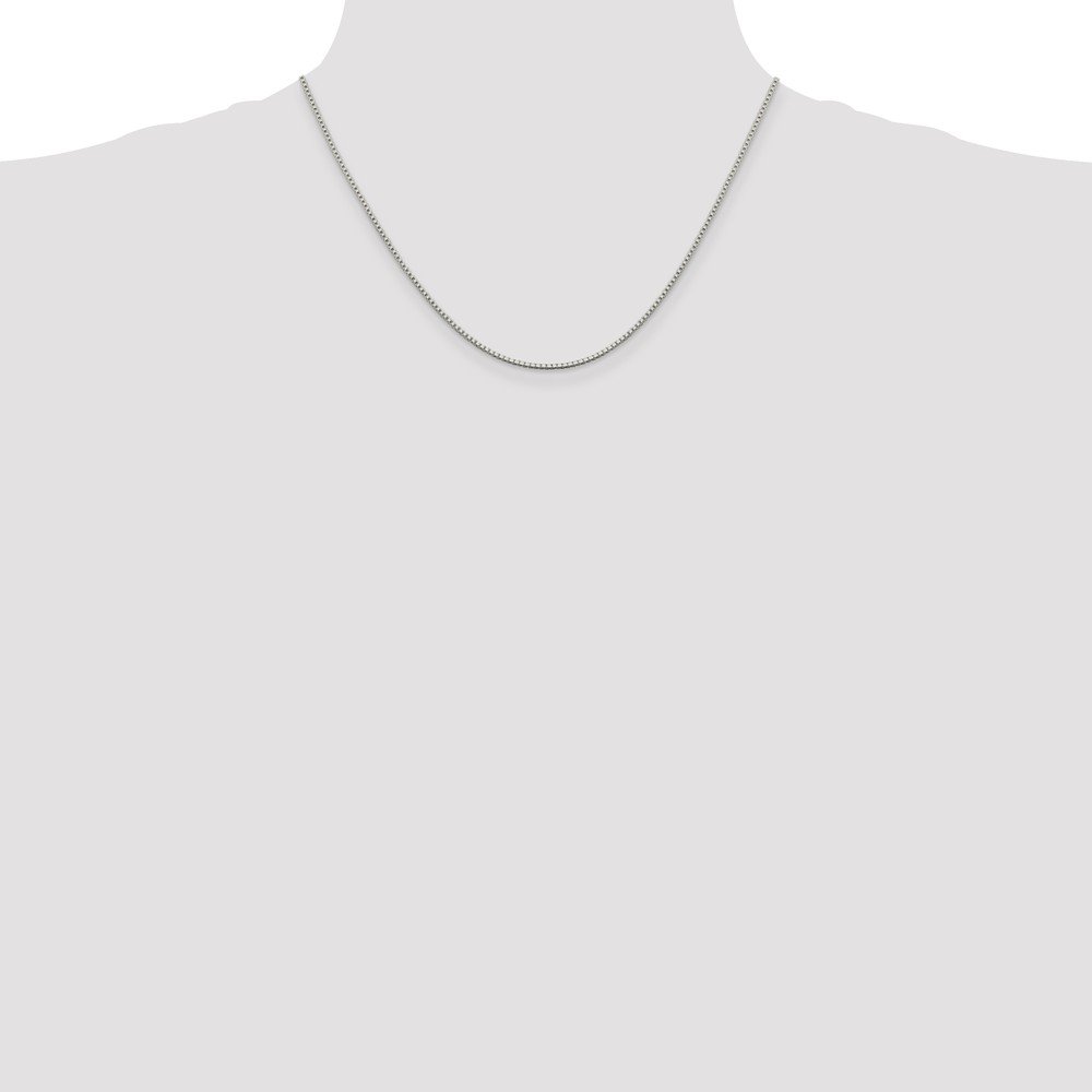 925 Sterling Silver 1.4mm Box Chain Necklace for Women & Men - Durable Lobster Clasp Jewelry for Everyday Wear, Gifts & Special Occasions