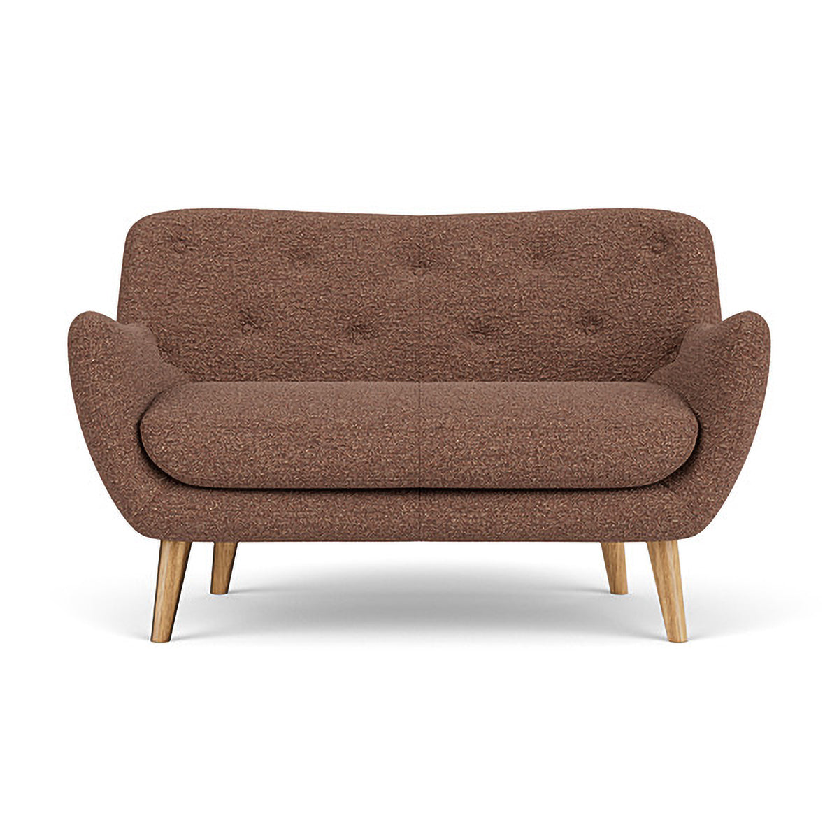 Herman Boucle 2 Seater Sofa - Modern Upholstered Loveseat for Living Room, Lounge & Small Spaces | Soft Fabric Couch with Sturdy Frame | Perfect for Apartments, Dorms & Cozy Home Decor