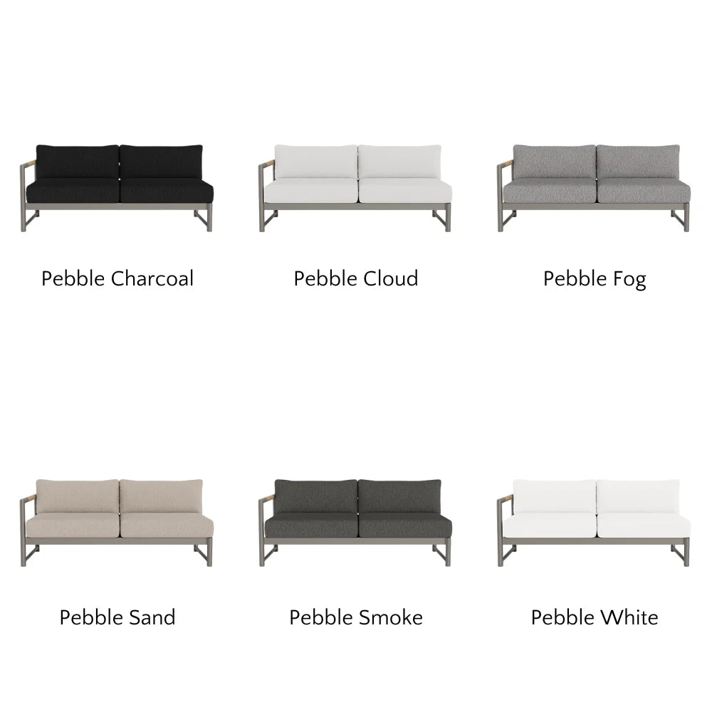 Breeze XL Outdoor 2-Seat Patio Sofa with Left Armrest - Perfect for Backyard, Garden, and Poolside Relaxation