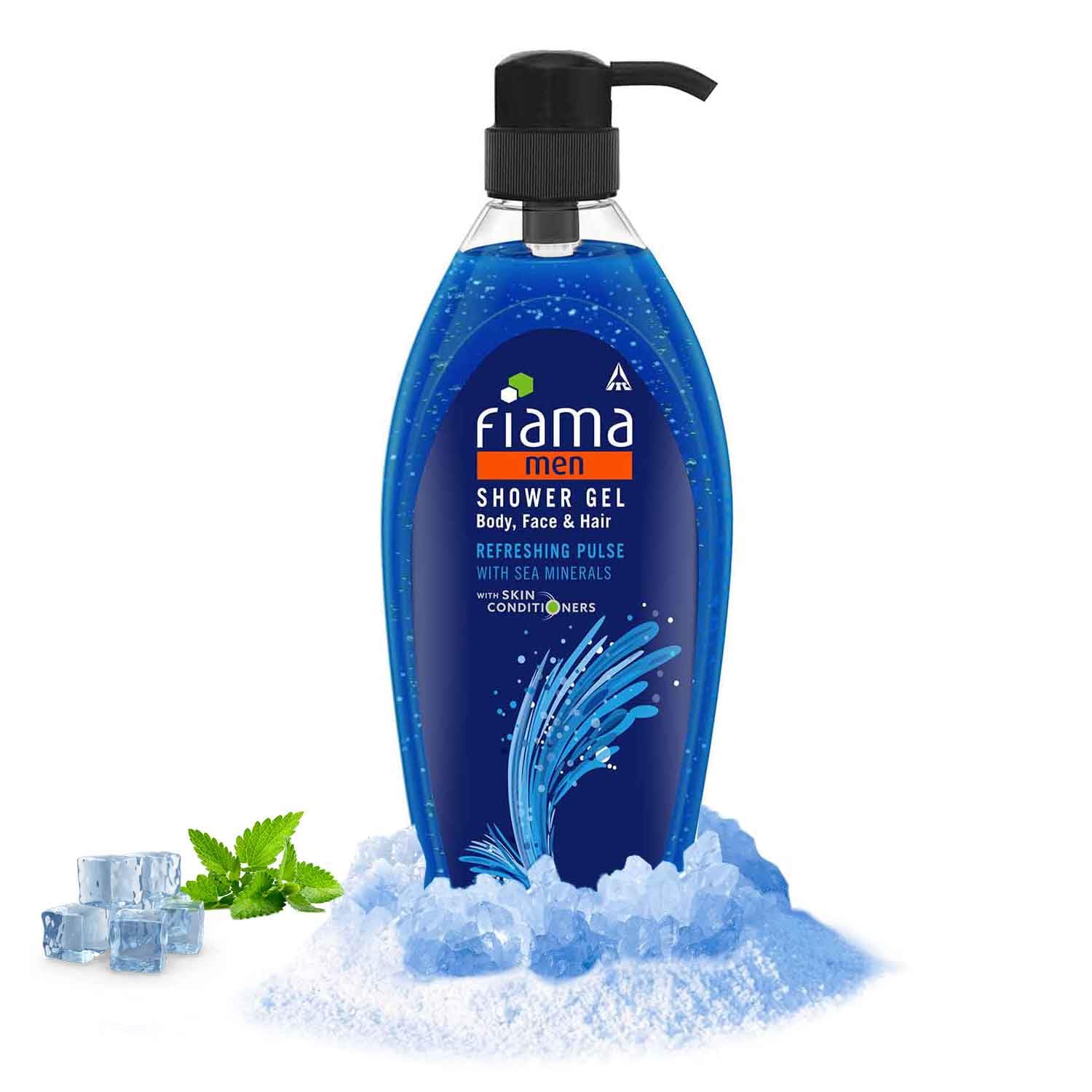 Fiama Men's Refreshing Pulse Shower Gel & Body Wash with Skin Conditioners - 30.2 fl oz for Hydrated & Invigorated Skin | Ideal for Post-Workout & Morning Shower Routine