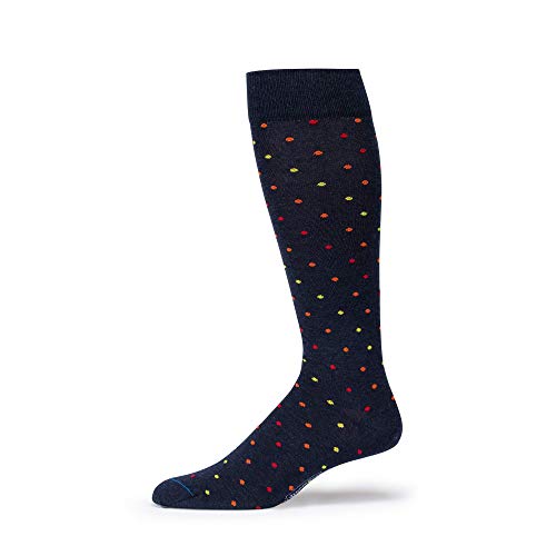 Navy With Tri-color Dots