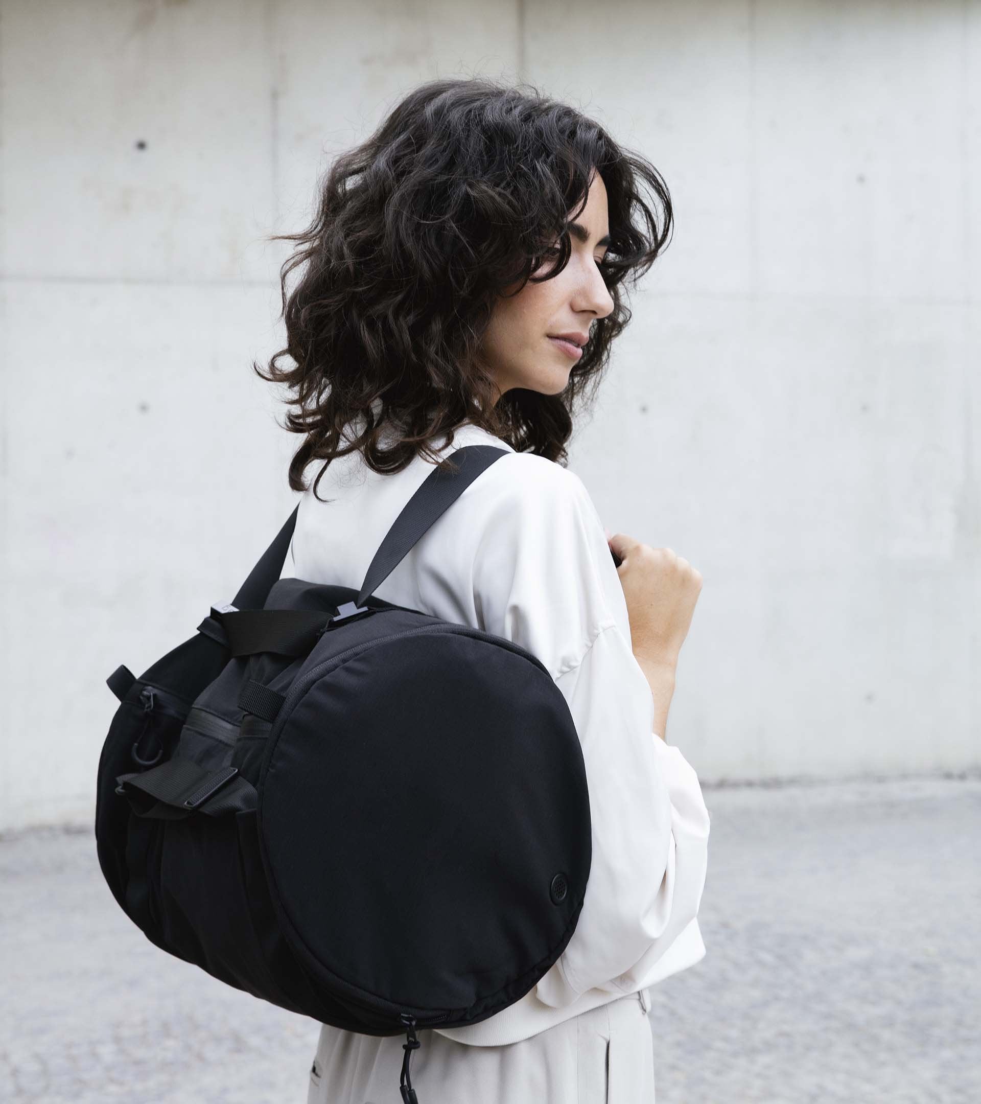 Notabag Duffle Backpack - Stylish Convertible Travel Duffel Bag in Black | Perfect for Gym, Work, Travel & Weekend Getaways