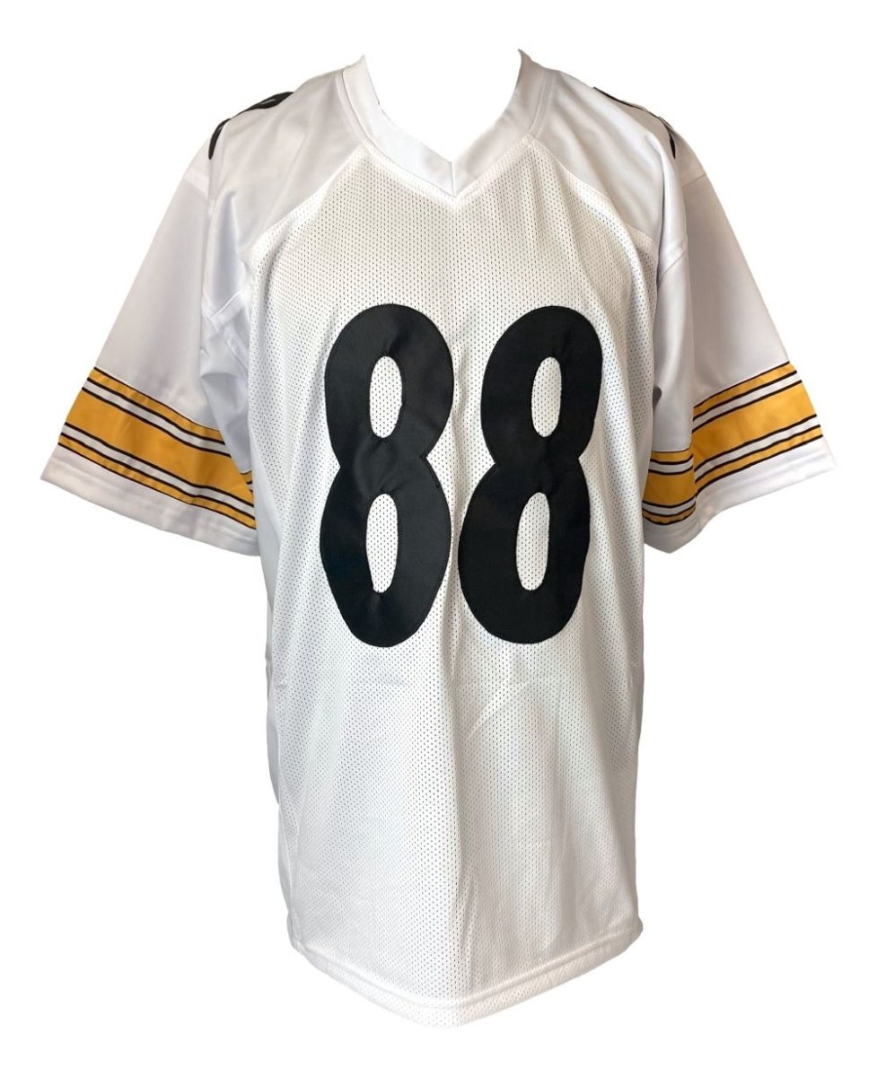 Authentic Emmanuel Sanders Pittsburgh Steelers Signed White Football Jersey with JSA COA - Perfect for NFL Fans, Collectors & Sports Memorabilia Displays