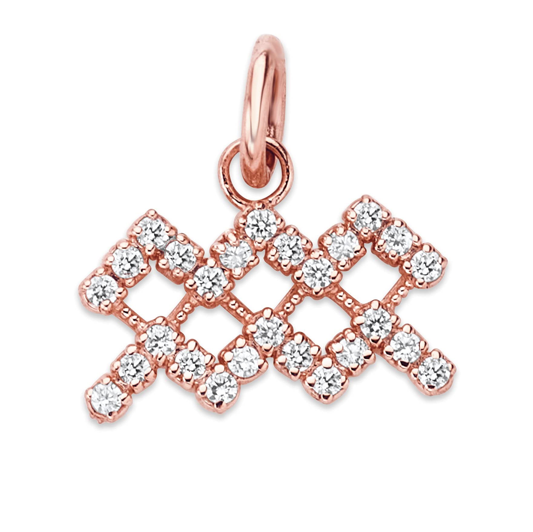 14K Solid Rose Gold Diamond Zodiac Pendant Necklace - 0.14ct Natural Diamond Astrology Charm for Men & Women - Personalized Zodiac Jewelry Gift for Birthday, Anniversary & Special Occasions - Made in USA - Perfect for Everyday Wear, Date Nights & Gifting