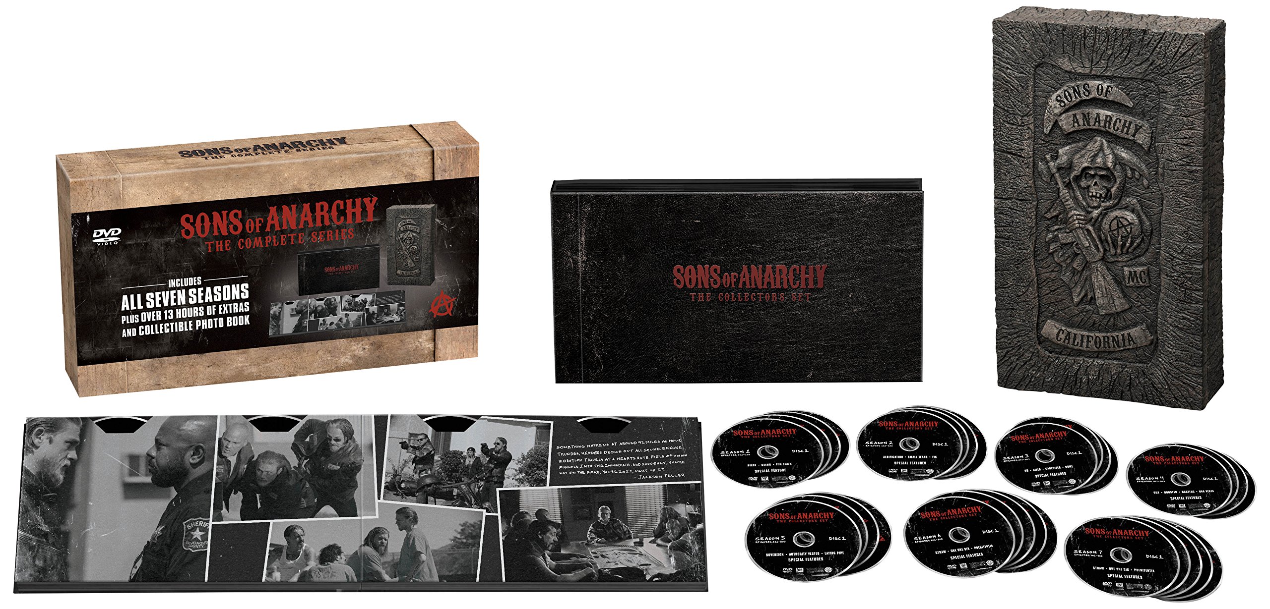 Sons of Anarchy: The Complete Series - Reaper Collector's Boxed Set Edition | All Seasons DVD/Blu-ray | Biker Gang Drama | Perfect Gift for Motorcycle & TV Show Fans