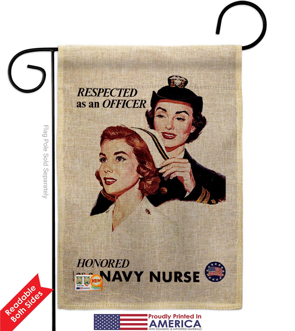 US Navy Seabee Military Garden Flag Kit - Double-Sided 28x40 Inch Patriotic Burlap House Banner for Veterans, Armed Forces & Retirees | Made in USA | Perfect for Yard Decoration, Memorial Day & Military Appreciation Gifts
