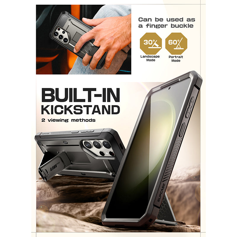 Samsung Galaxy S24 Ultra Unicorn Beetle PRO Rugged Case - Titan Gray | Heavy Duty Protection for Outdoor, Work & Extreme Sports | Shockproof & Drop Proof Phone Cover