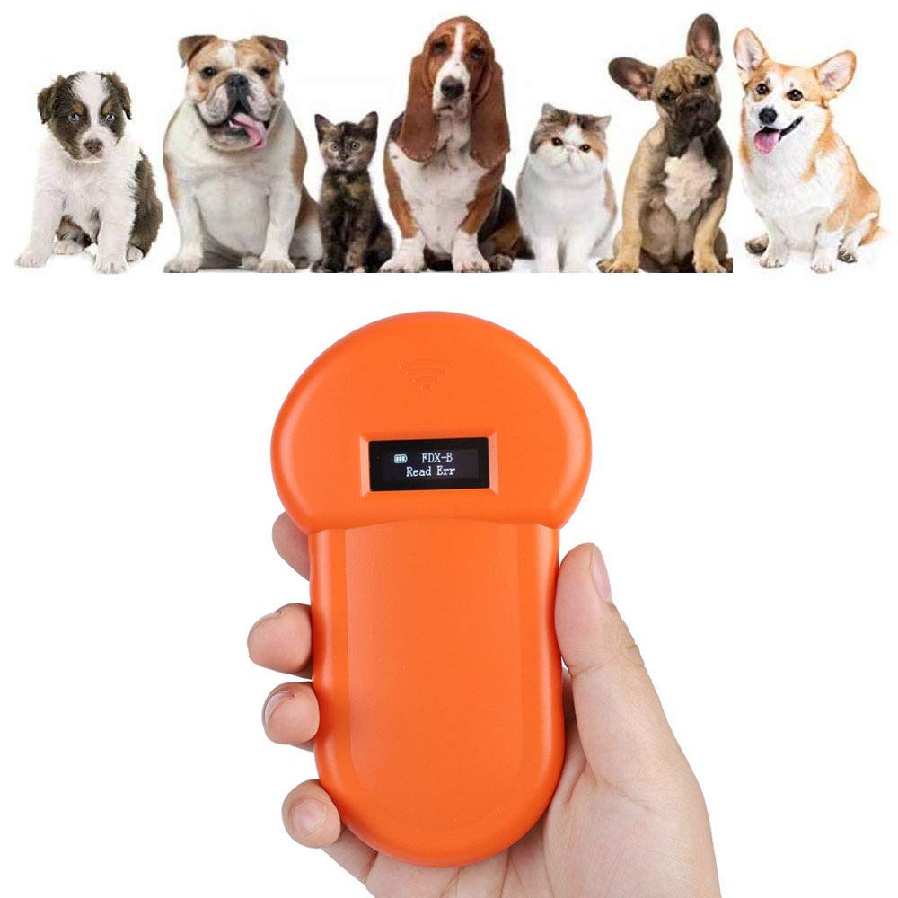 Carrefy USB Rechargeable Pet Microchip Scanner - Handheld Animal ID Chip Reader for Dogs & Cats | ISO 11784/85 Compliant | Perfect for Vets, Shelters & Pet Owners to Track Lost Pets