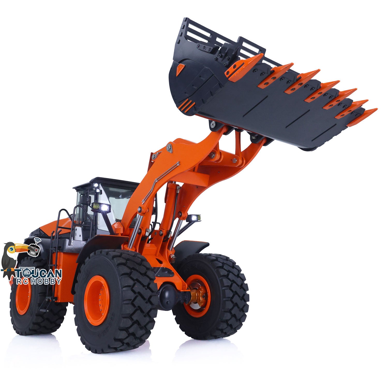1/14 Scale Hydraulic RC Loader ZW370 JDM 198 - Remote Control Metal Construction Truck with New Sound Module - Realistic Model for Construction Site Play & Collectors