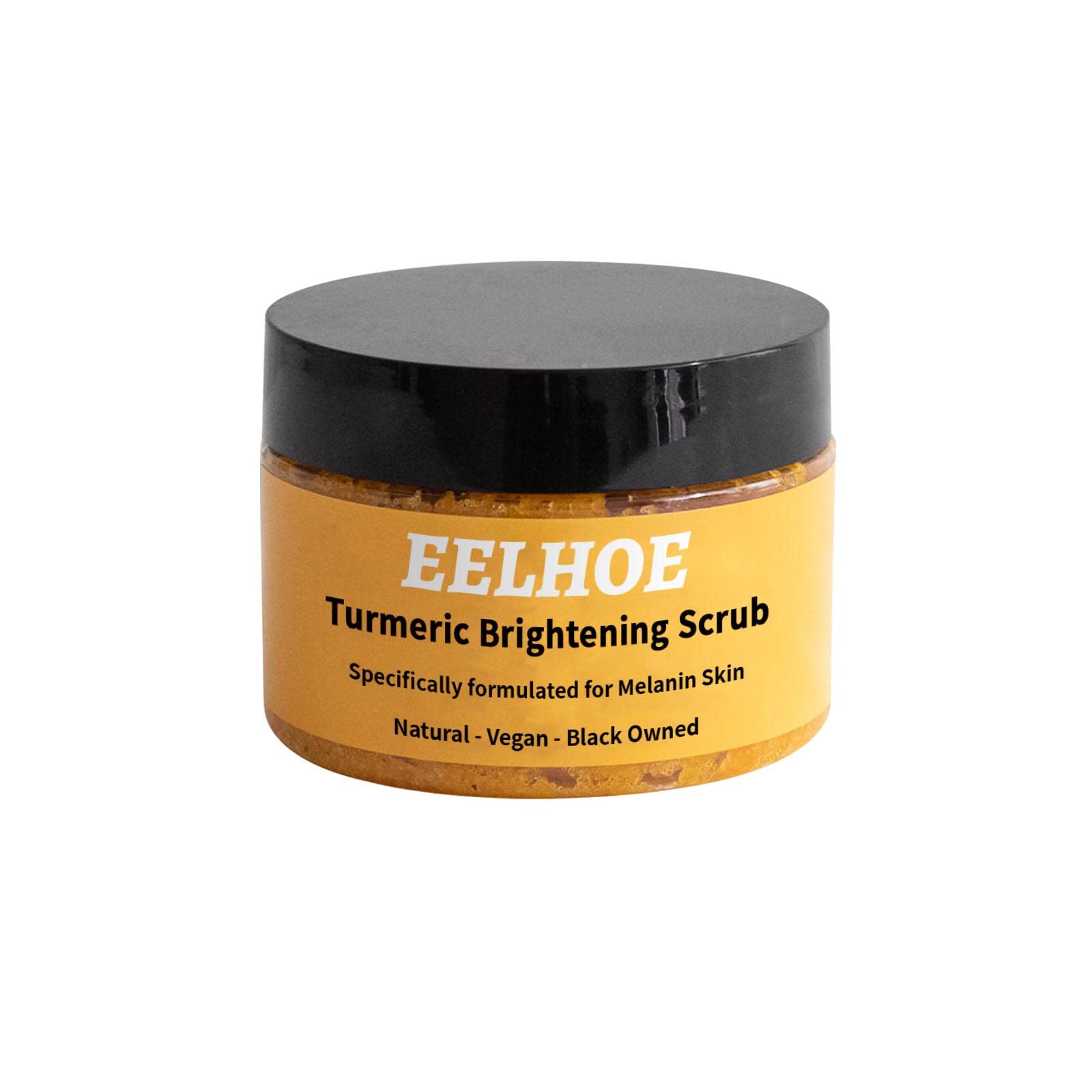 EELHOE Turmeric Body Scrub - Brightening & Exfoliating for Glowing Skin | Deep Cleansing & Moisturizing Body Wash | Whitening & Smoothing Salt Scrub | Perfect for Spa Day, Self-Care Routine & Dry Skin Treatment