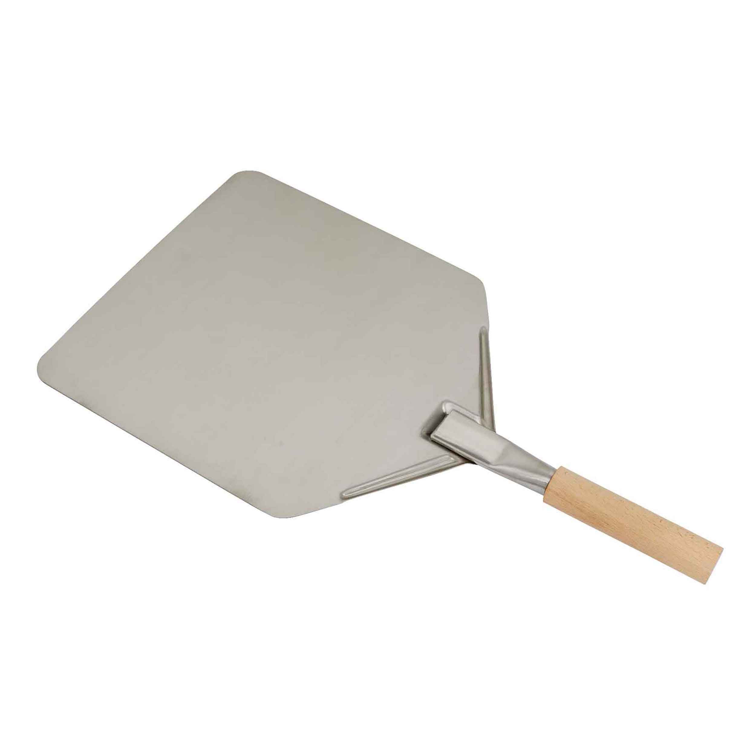Premium Stainless Steel Pizza Peel with Wooden Handle - 11