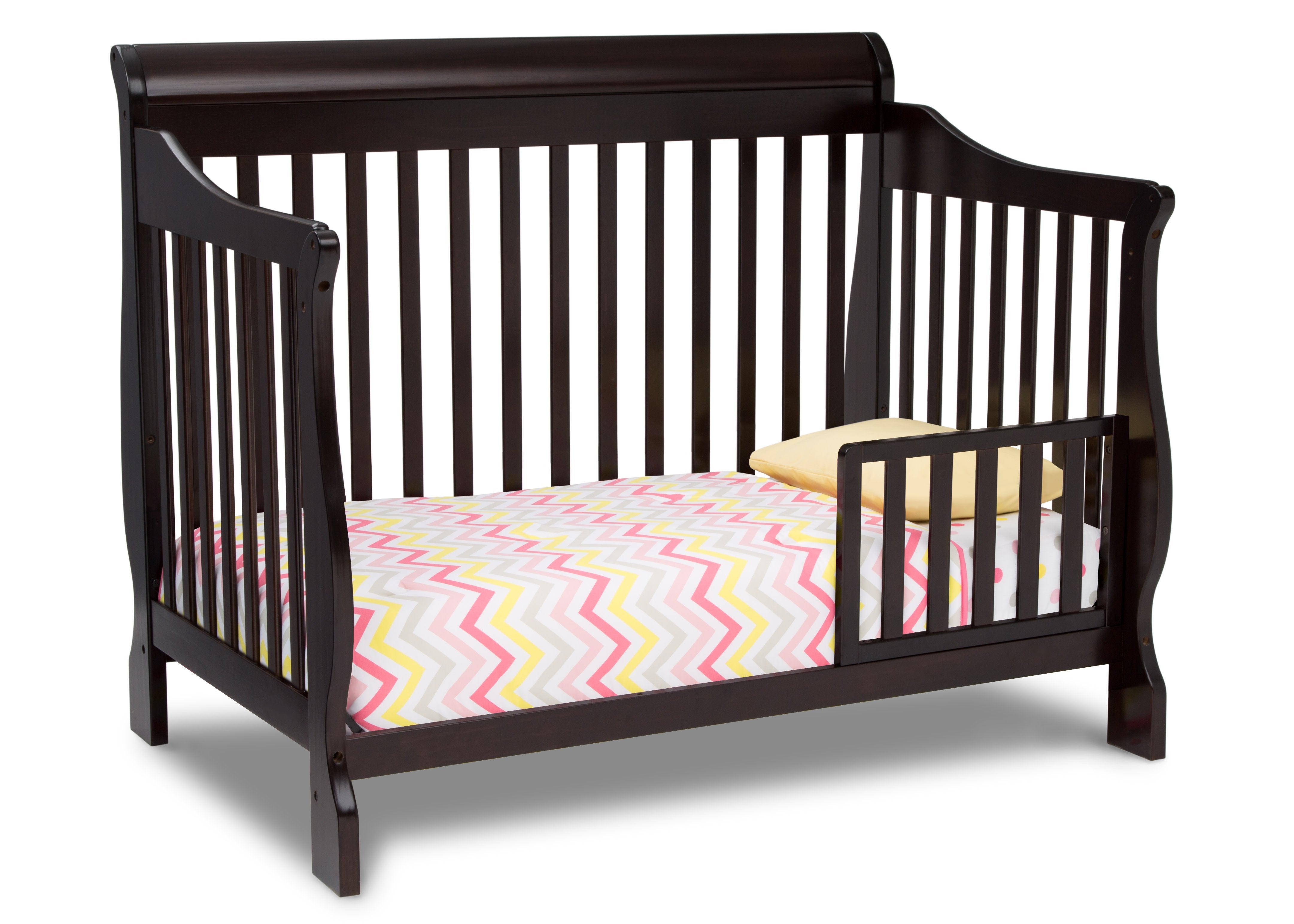 4-in-1 Convertible Baby Crib with Toddler Bed, Daybed & Full-Size Bed Frame - Safe Nursery Furniture for Newborn to Teen - Perfect for Bedrooms, Daycare & Guest Rooms