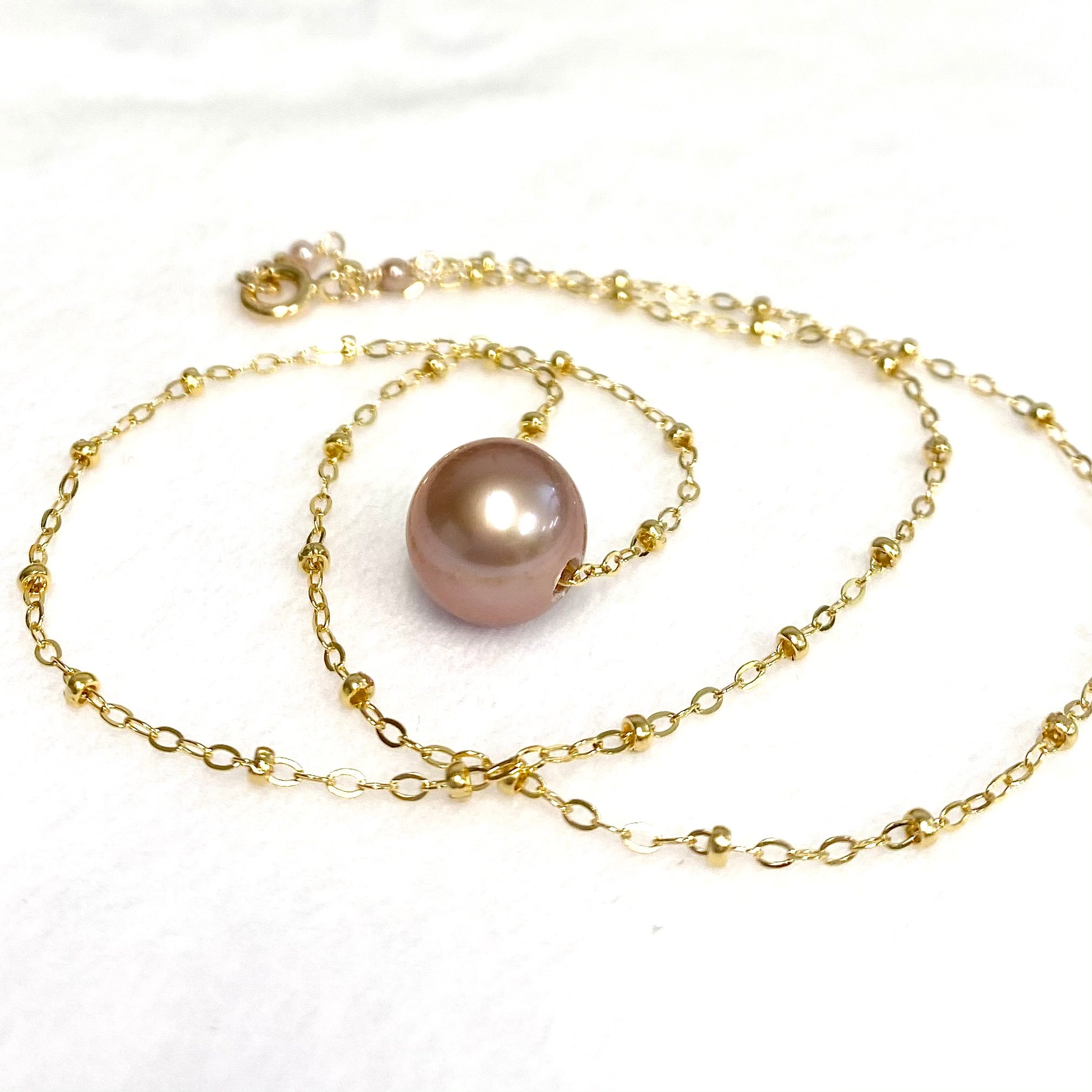 KEALANI N378 Pink Edison Pearl Necklace - Elegant Jewelry for Women, Perfect for Weddings, Parties & Special Occasions