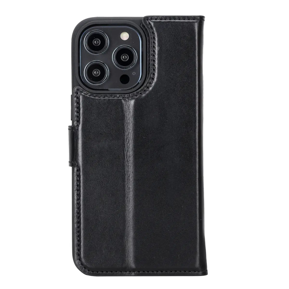 Premium Black Leather Wallet Case for iPhone 14 Pro Max - RFID Blocking, Card Slots & Kickstand - Perfect for Daily Use, Travel & Business (Compatible with iPhone 14 Pro Max)