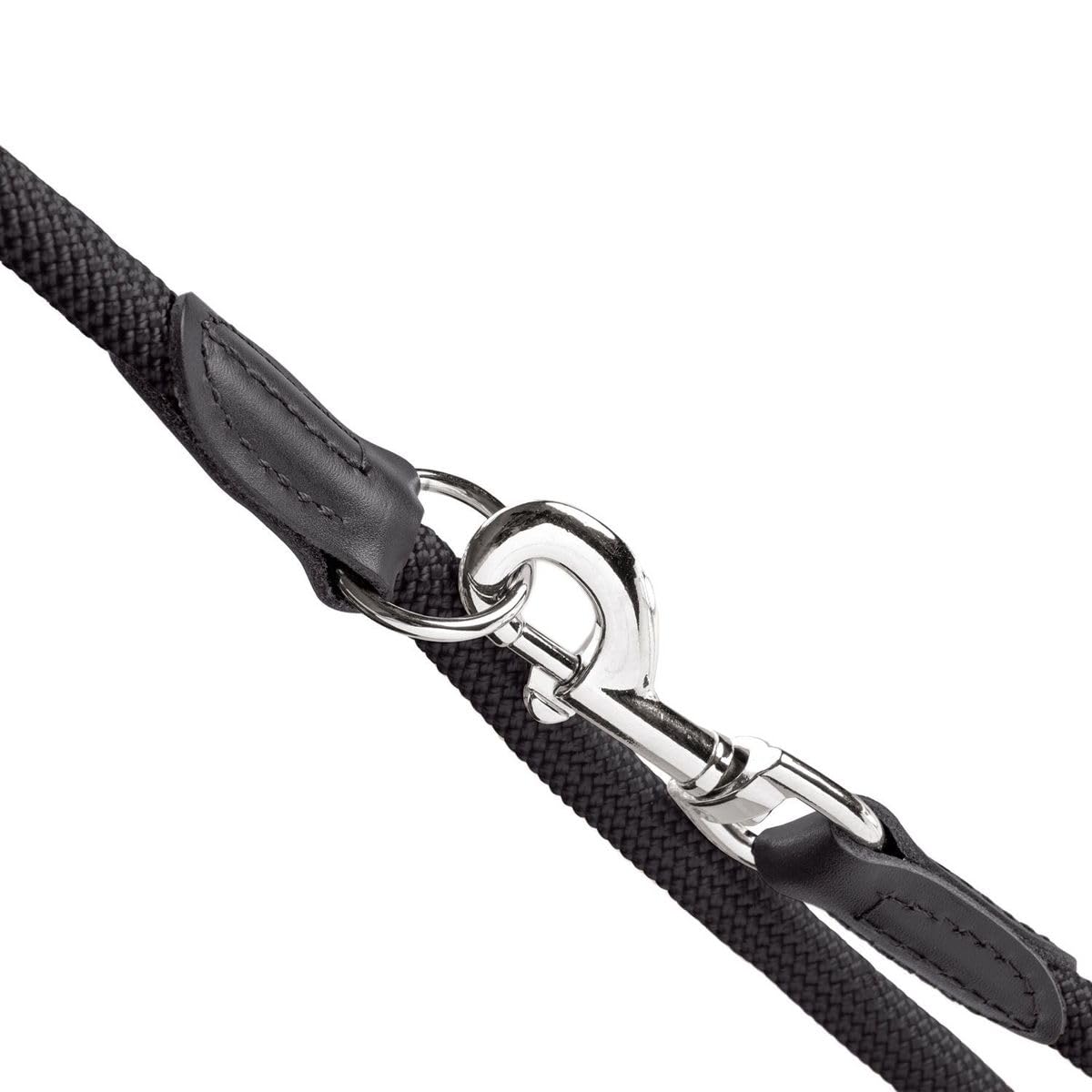 Hunter Freestyle Adjustable Dog Leash - 8mm Thick 200cm Long Heavy Duty Pet Lead - Perfect for Walking, Training & Outdoor Adventures (Black)