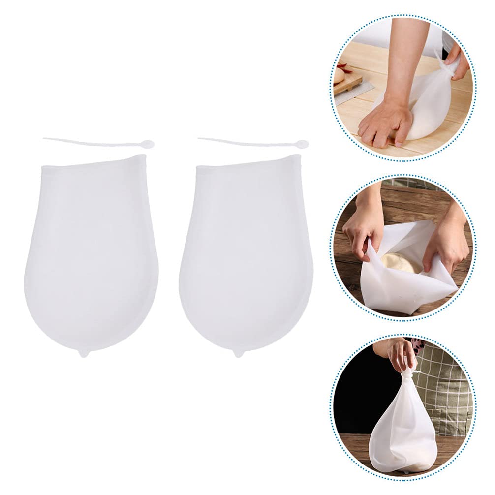 2pcs Non-Stick Thickened Kneading Dough Bags for Mashed Potatoes, Pastry, Baking & Cooking - Premium Kitchen Supplies & Bakeware Tools for Mixing, Blending & Food Prep - Perfect for Home Chefs & Bakers