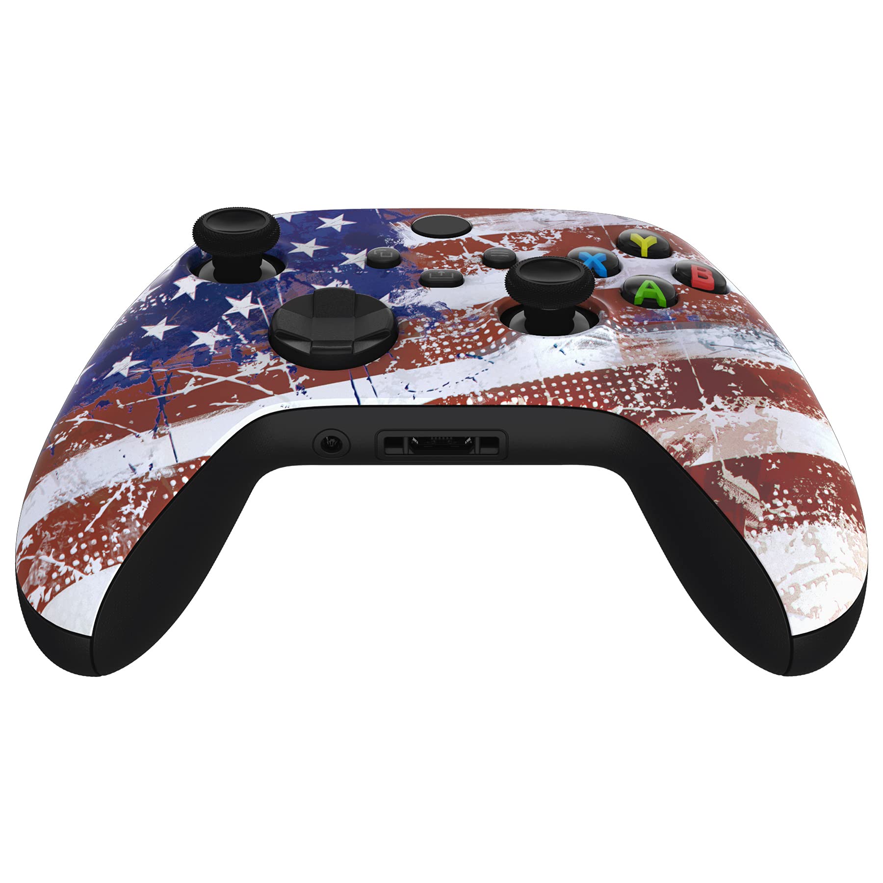 eXtremeRate Xbox Series X/S Controller Shell - US Flag Cover for Gaming & Customization