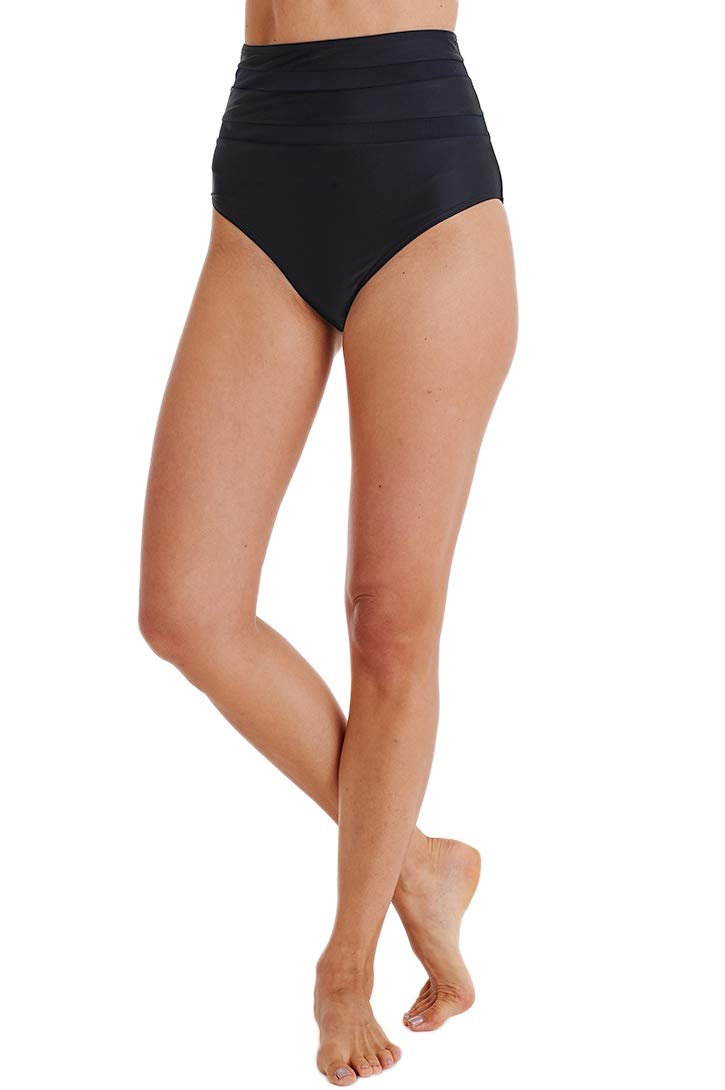 Micosuza Women's High Waisted Bikini Bottom - Tummy Control High Cut Swimwear Briefs for Beach, Pool & Summer Vacation | Sexy Comfortable Swim Shorts