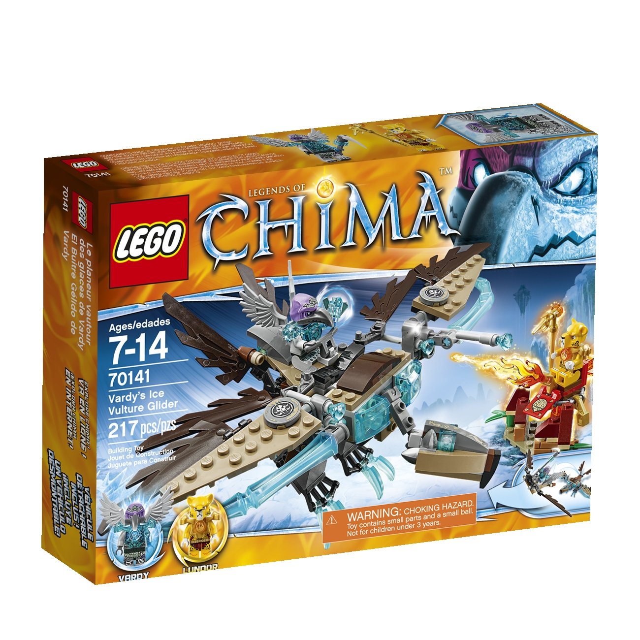 LEGO Chima 70141 Vardy's Ice Vulture Glider Building Kit - Creative Construction Toy for Kids, Perfect for Imaginative Play and Collectors