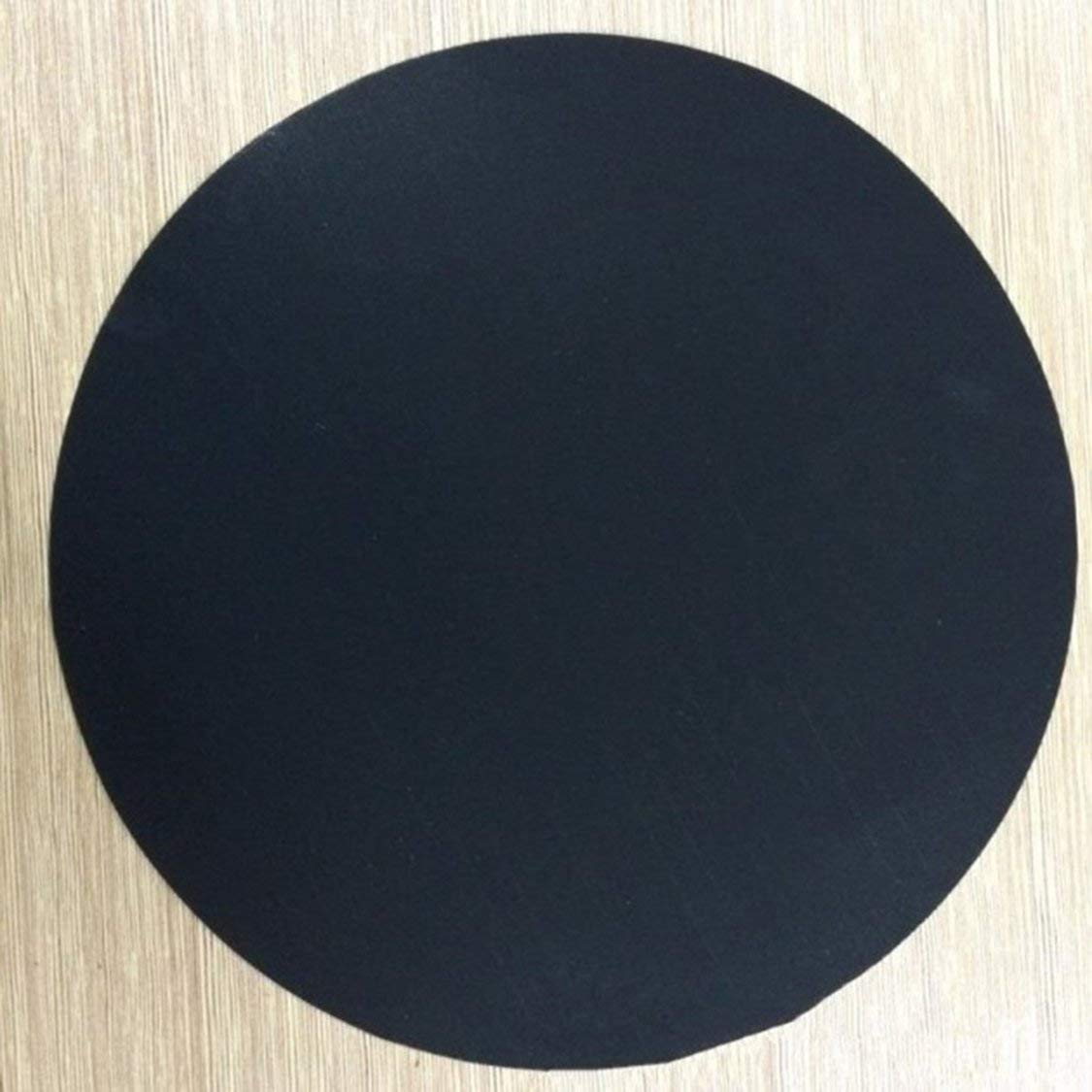 Non-Stick PTFE Round Frying Pan Liner Sheet - Reusable Cooking Mat for Wok, BBQ & Baking | Black Kitchen Accessory for Easy Cleanup & Healthy Cooking