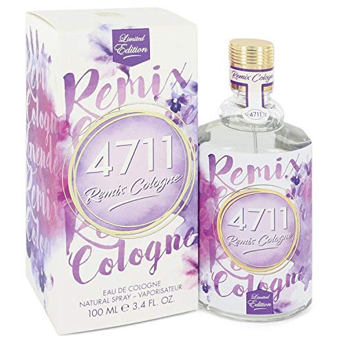 4711 Remix Lavender Eau De Cologne Spray for Men & Women - 3.4 oz Unisex Cologne with Long-Lasting Fragrance - Perfect for Daily Wear, Office & Special Occasions