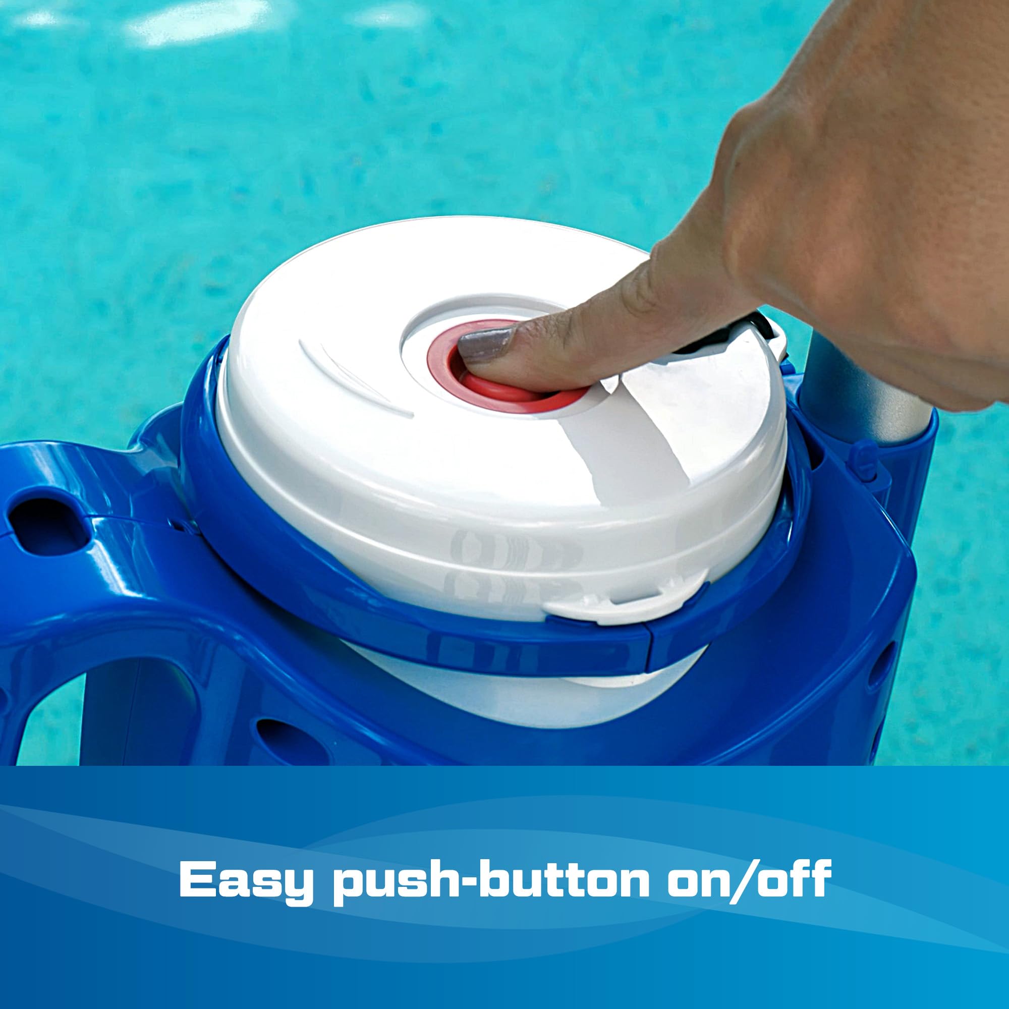POOL BLASTER Centennial Rechargeable Cordless Pool Vacuum Cleaner - XL Capacity Handheld Pool Cleaner for Above Ground & In-Ground Pools - Removes Leaves, Dirt, Sand & Silt - Battery Powered Hoseless Design - Perfect for Quick Pool Maintenance and Seasonal Cleaning