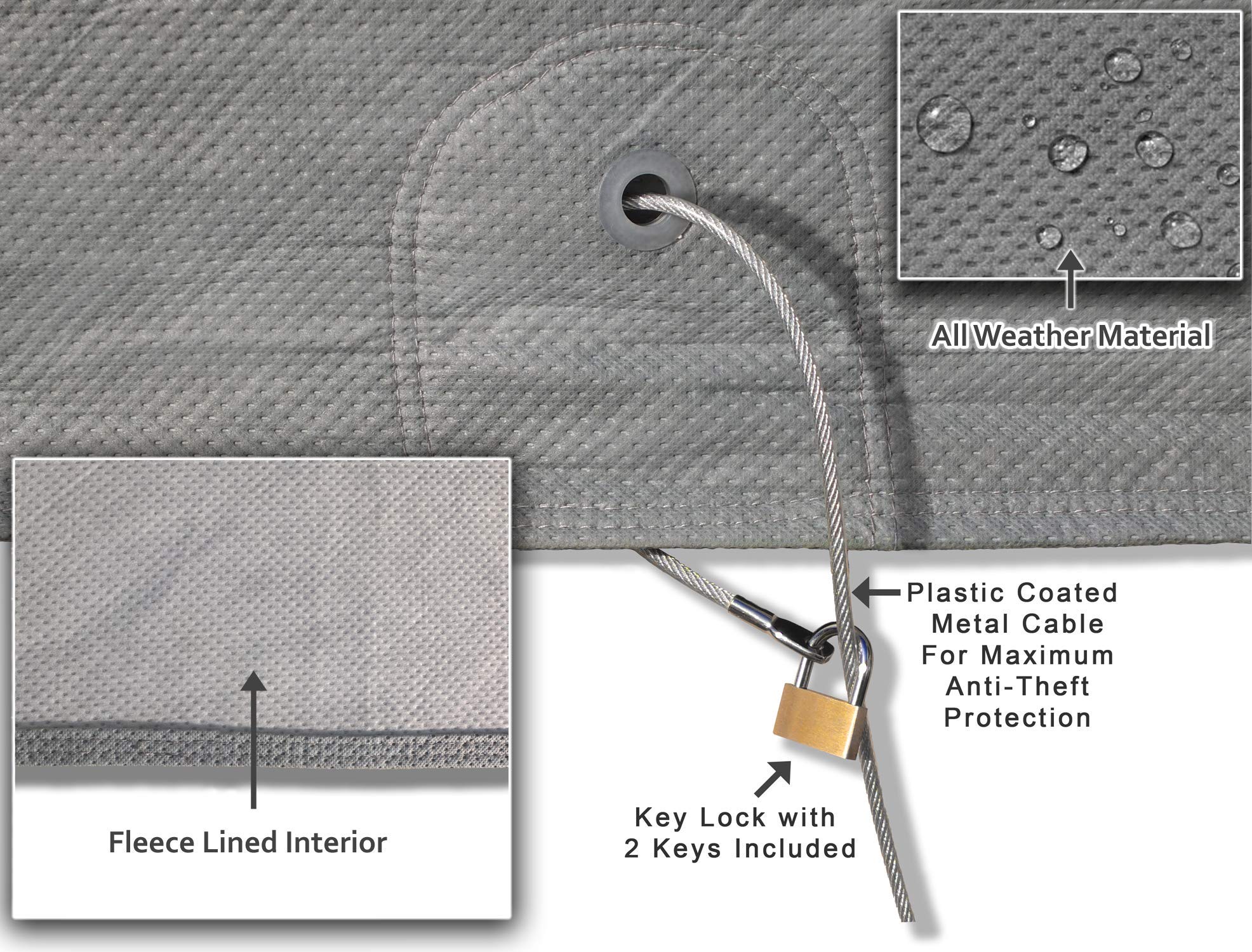 2021-2024 Aston Martin DBX Weatherproof SUV Car Cover with Theft Cable Lock - Premium Outdoor Protection, Waterproof & Durable SUV Accessories for All Seasons, Garage & Travel Use