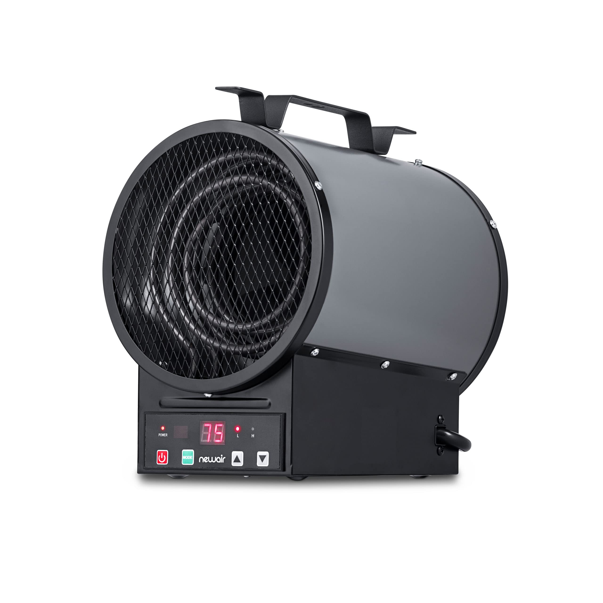 NewAir 240V 2-in-1 Freestanding or Wall/Ceiling Mount Electric Garage Heater - 500 Sq.Ft Coverage with Remote Control - Ideal for Garages, Workshops, Basements & Outdoor Spaces
