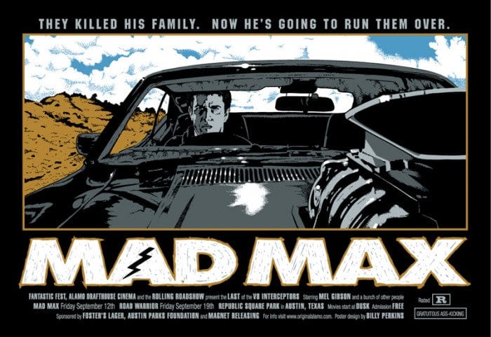 Mad Max Billy Perkins Vintage Movie Poster - Classic Action Film Wall Art for Home Theater, Man Cave & Office Decor