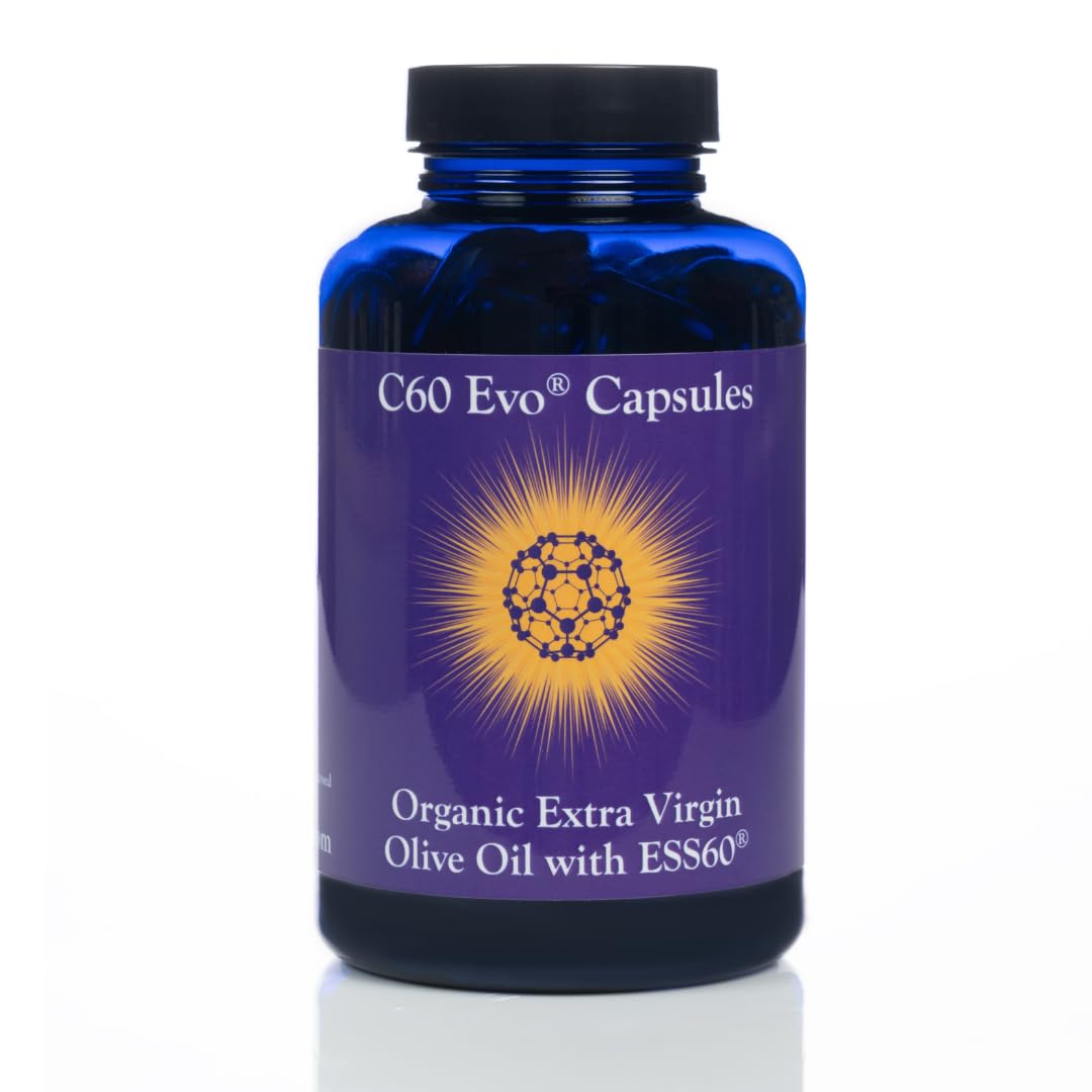 Pure ESS60 Extra Virgin Olive Oil Softgel Capsules - High Potency Antioxidant Supplement for Men & Women - 180 Count | Supports Heart Health, Immune System & Cellular Protection | Perfect for Daily Wellness Routine & Active Lifestyle