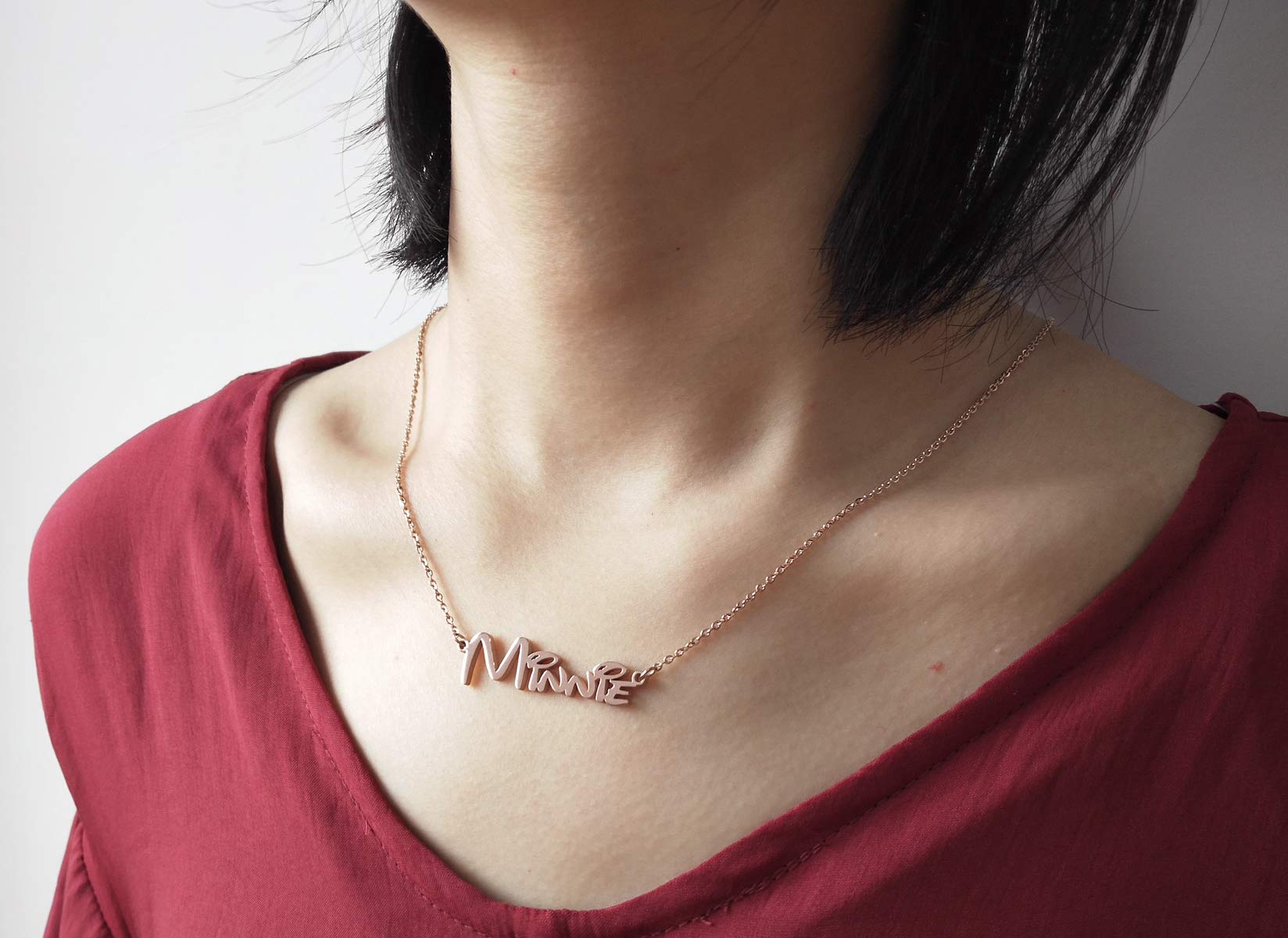 Personalized Sterling Silver Name Necklace - Custom Engraved Jewelry for Women, Gifts for Her, Birthday, Anniversary & Special Occasions