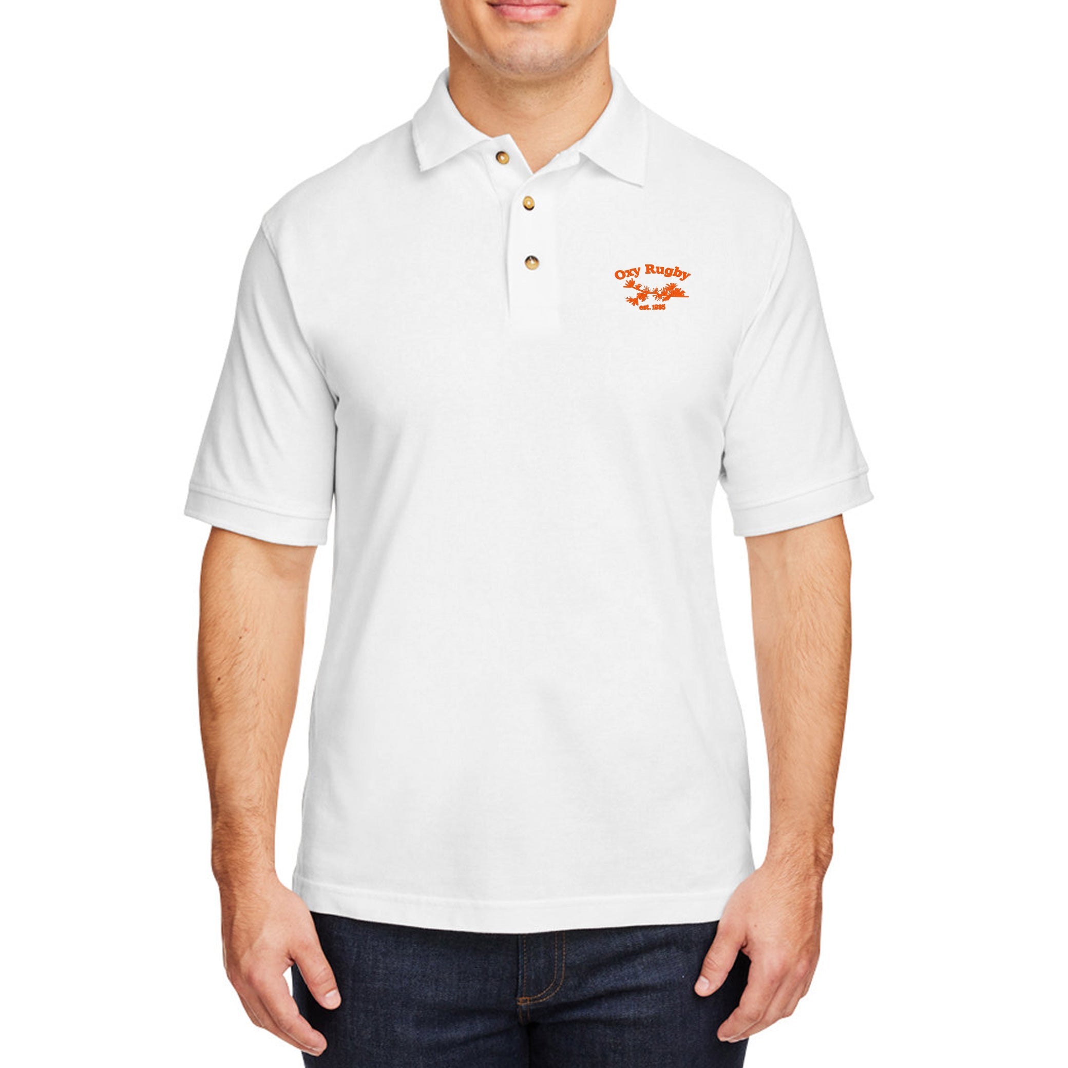 Oxy Rugby Ringspun Cotton Polo Shirt for Men - Breathable & Comfortable Golf & Casual Wear - Perfect for Sports, Office & Outdoor Activities