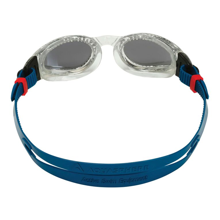 Aqua Sphere Kaiman A1 Swim Goggles - Clear Petrol Lens with Silver Titanium Mirrored Coating for Competitive Swimming & Outdoor Water Sports