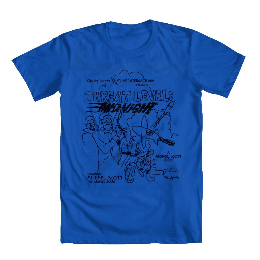 GEEK TEEZ Threat Level Midnight Youth Boys' T-Shirt | Funny Pop Culture Graphic Tee for Kids | Perfect for School, Parties & Everyday Wear