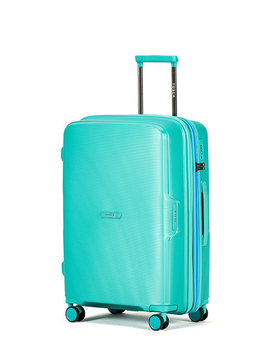 Tosca TCA510 Bel Air 25in Medium Spinner Hard Suitcase - Teal/Blue Luggage for Travel, Business Trips & Vacations | Durable Carry-On Spinner with 360° Wheels