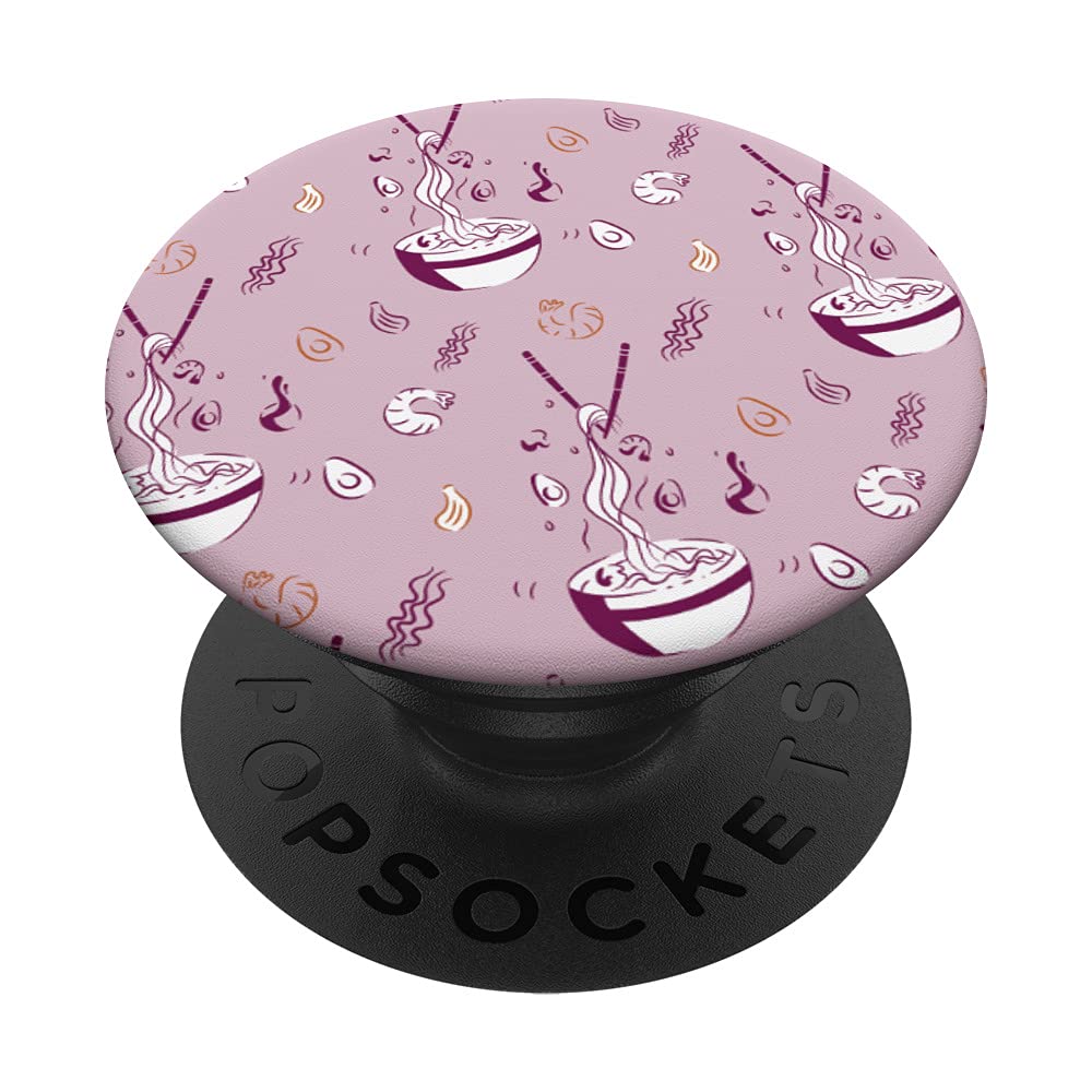 Japanese Ramen Noodles & Anime PopSockets Swappable PopGrip - Perfect for Anime Fans, Ramen Lovers & Phone Accessories Enthusiasts
