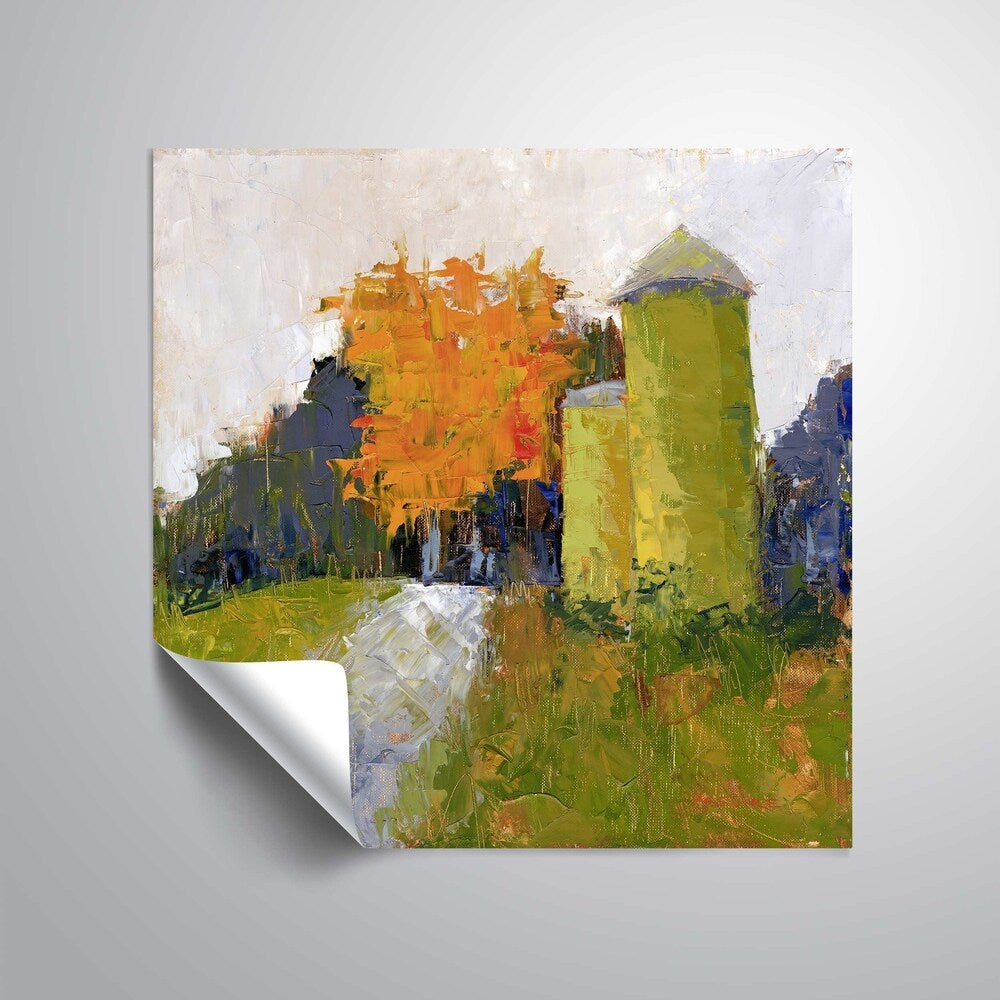 Removable Wall Art Mural - Peel and Stick Silos Decals for Home & Office Decor | Perfect for Bedroom, Living Room, Nursery, and Dorm Room