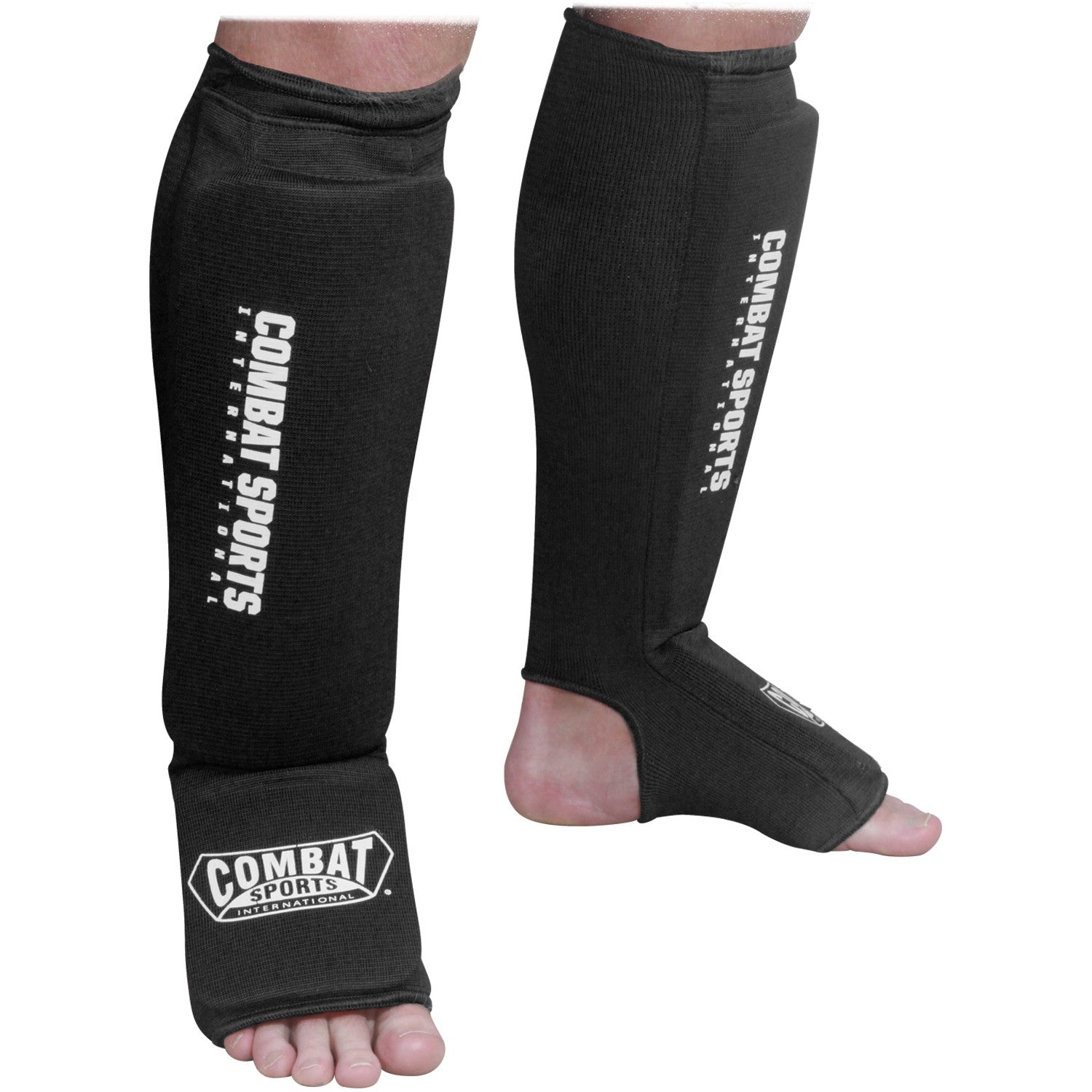 Washable MMA Shin Guards - Elastic Cloth Padded Protection for Combat Sports, MMA Training & Kickboxing - Perfect for Sparring, Martial Arts & Fitness Workouts