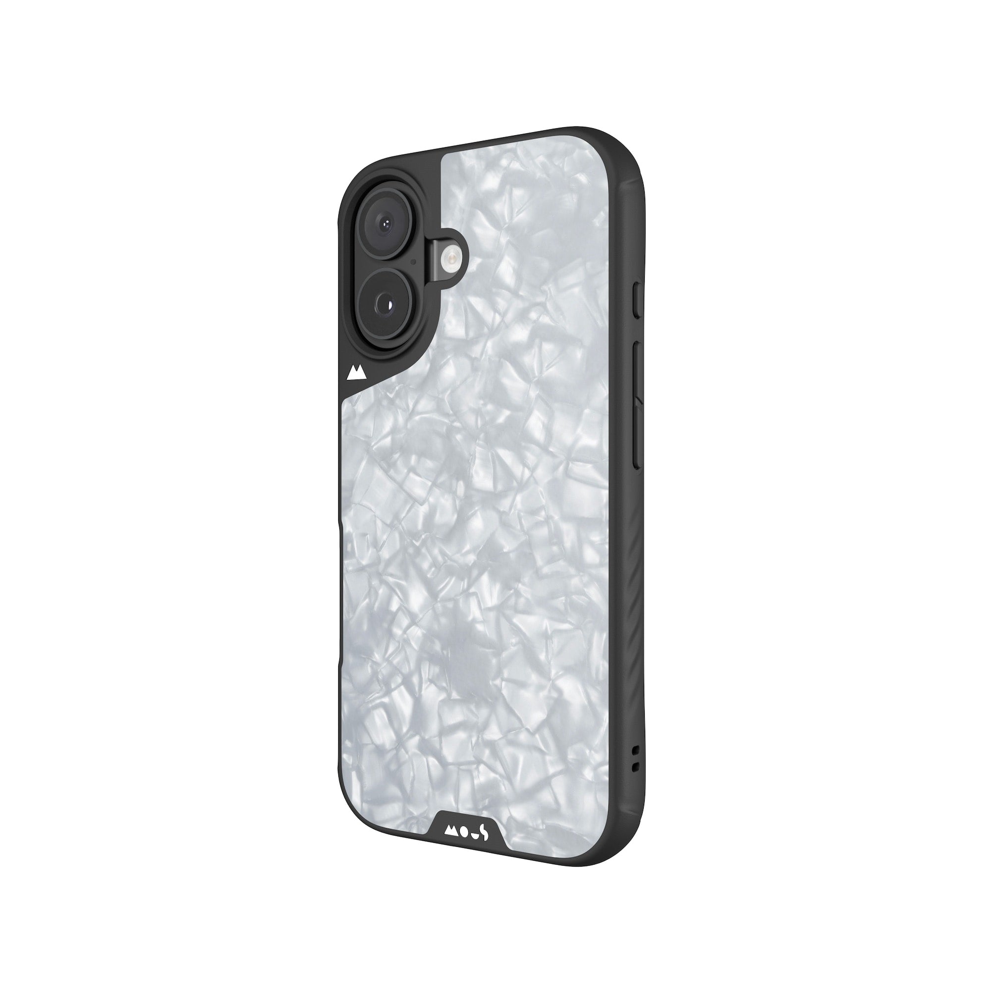 MagSafe Compatible Silver Pearl iPhone Case - Slim Protective Cover for iPhone 12/13/14 Pro Max with Magnetic Alignment | Perfect for Work, Travel & Everyday Use